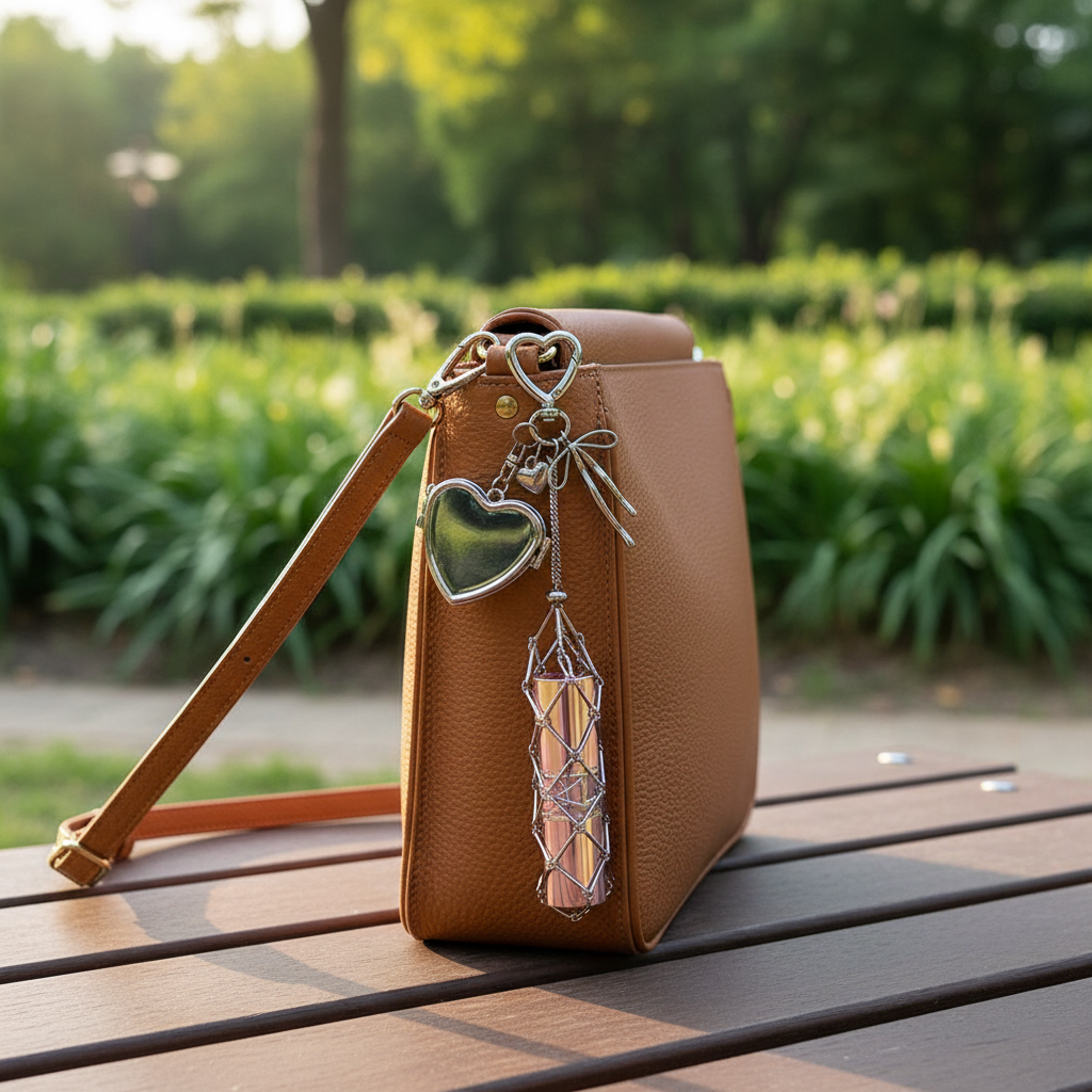 Chic Stainless / Alloy Lip Gloss Holder with Mirror