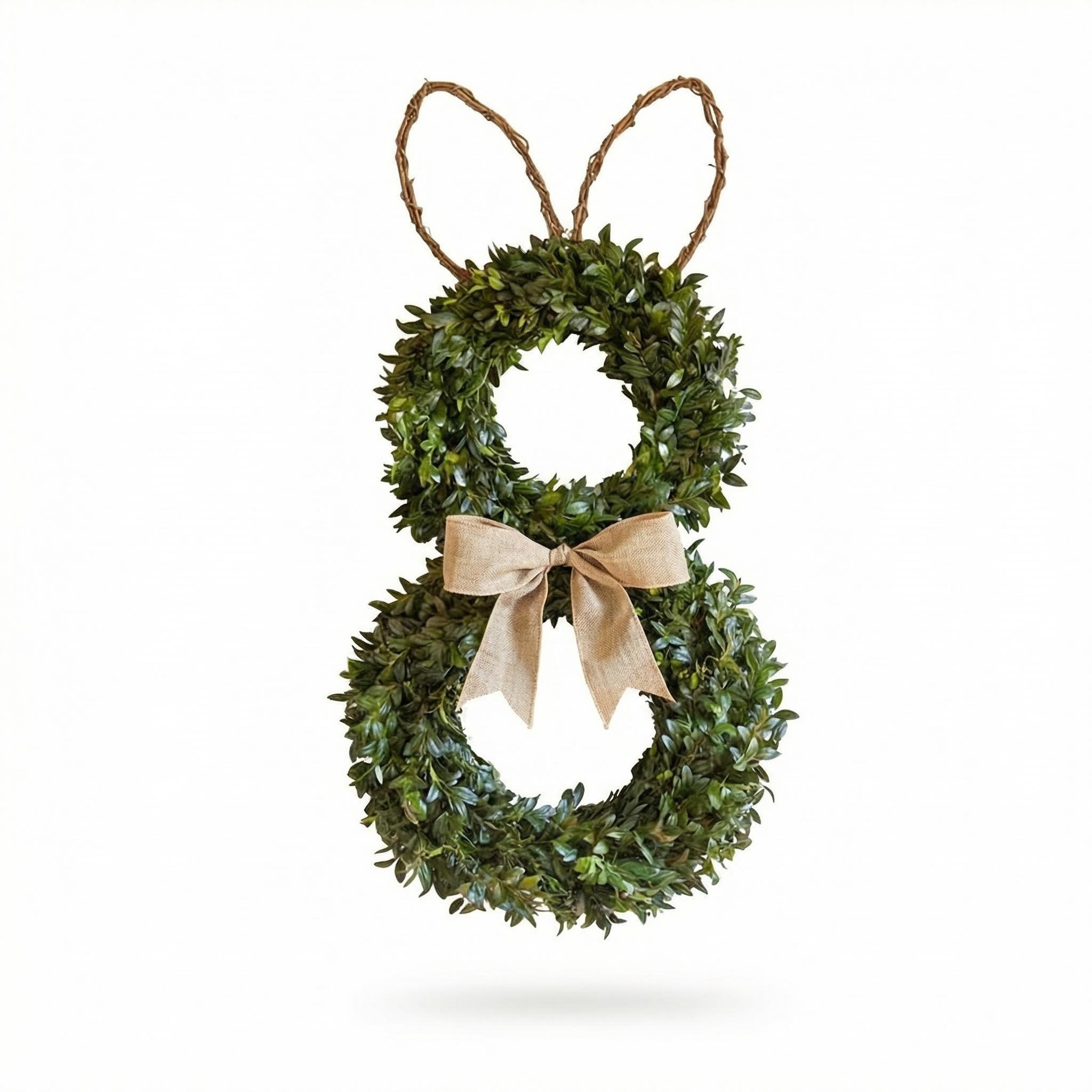 Perfect Rabbit-Shaped Spring Wreath