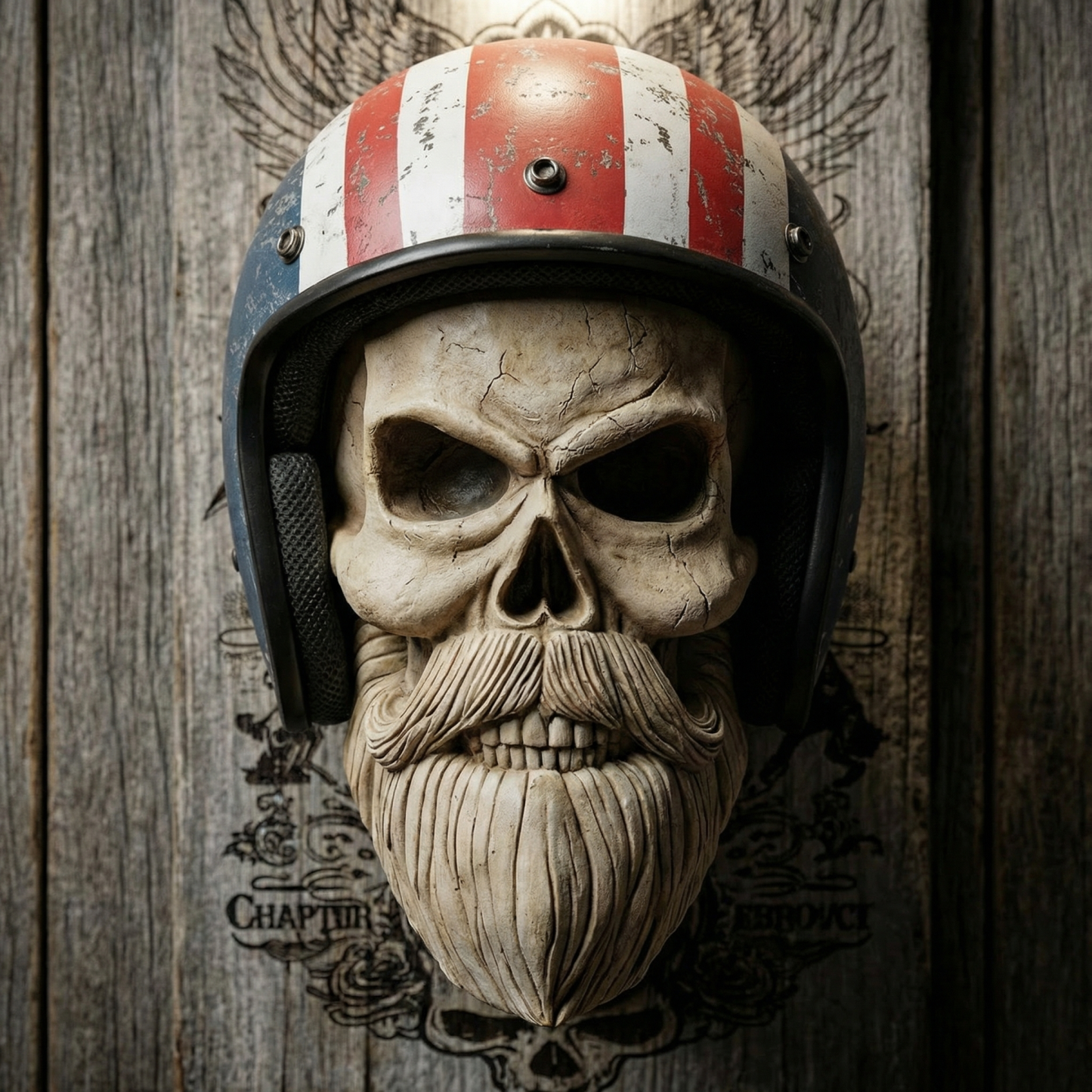 Skull Wall Sculpture Helmet Pendant Mask