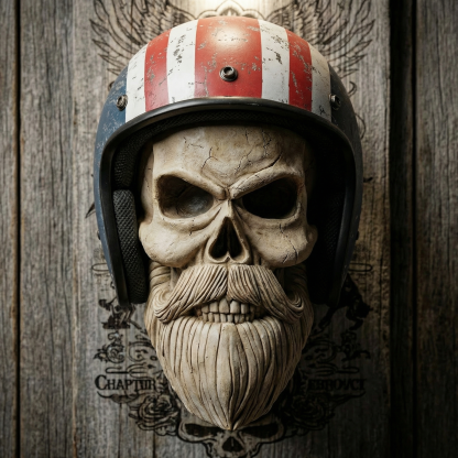 Skull Wall Sculpture Helmet Pendant Mask