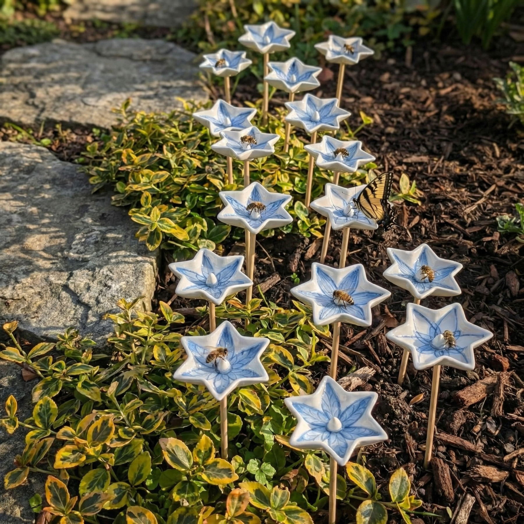 Bee watering stations