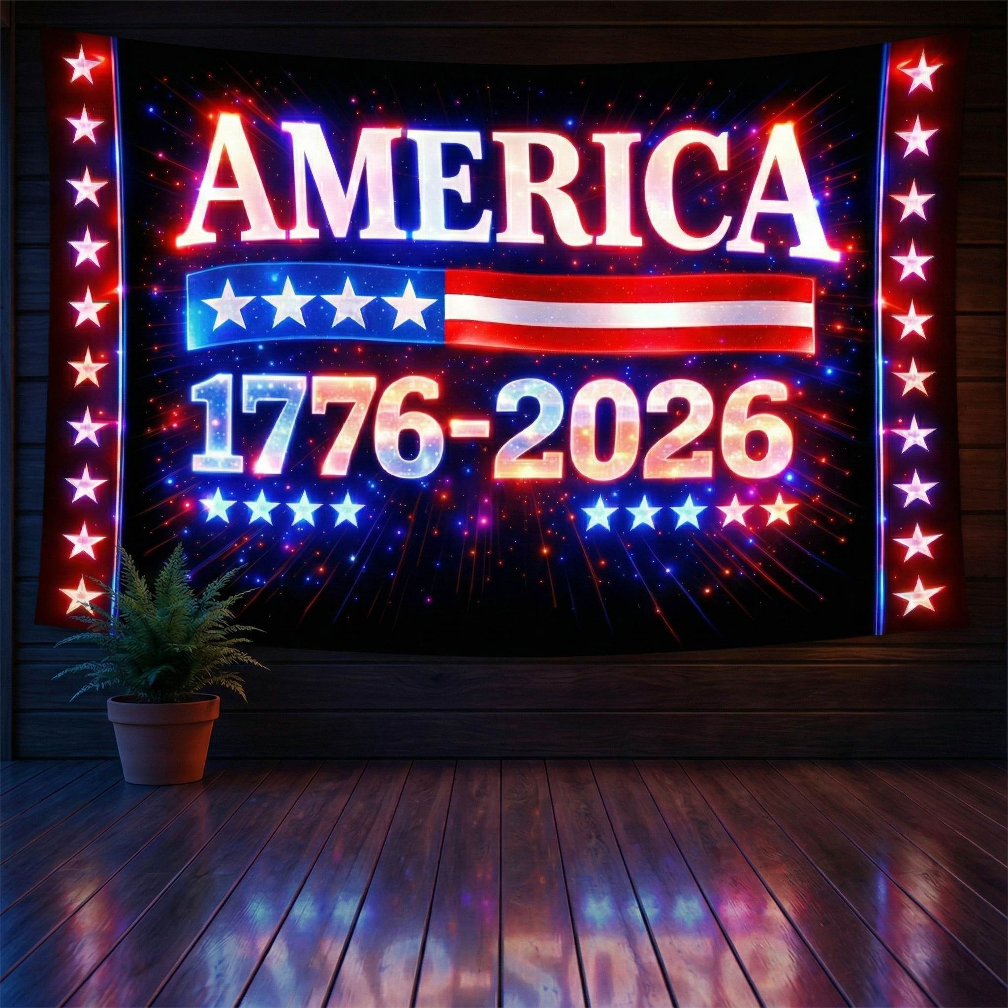 250th Anniversary Neon Print Tapestry