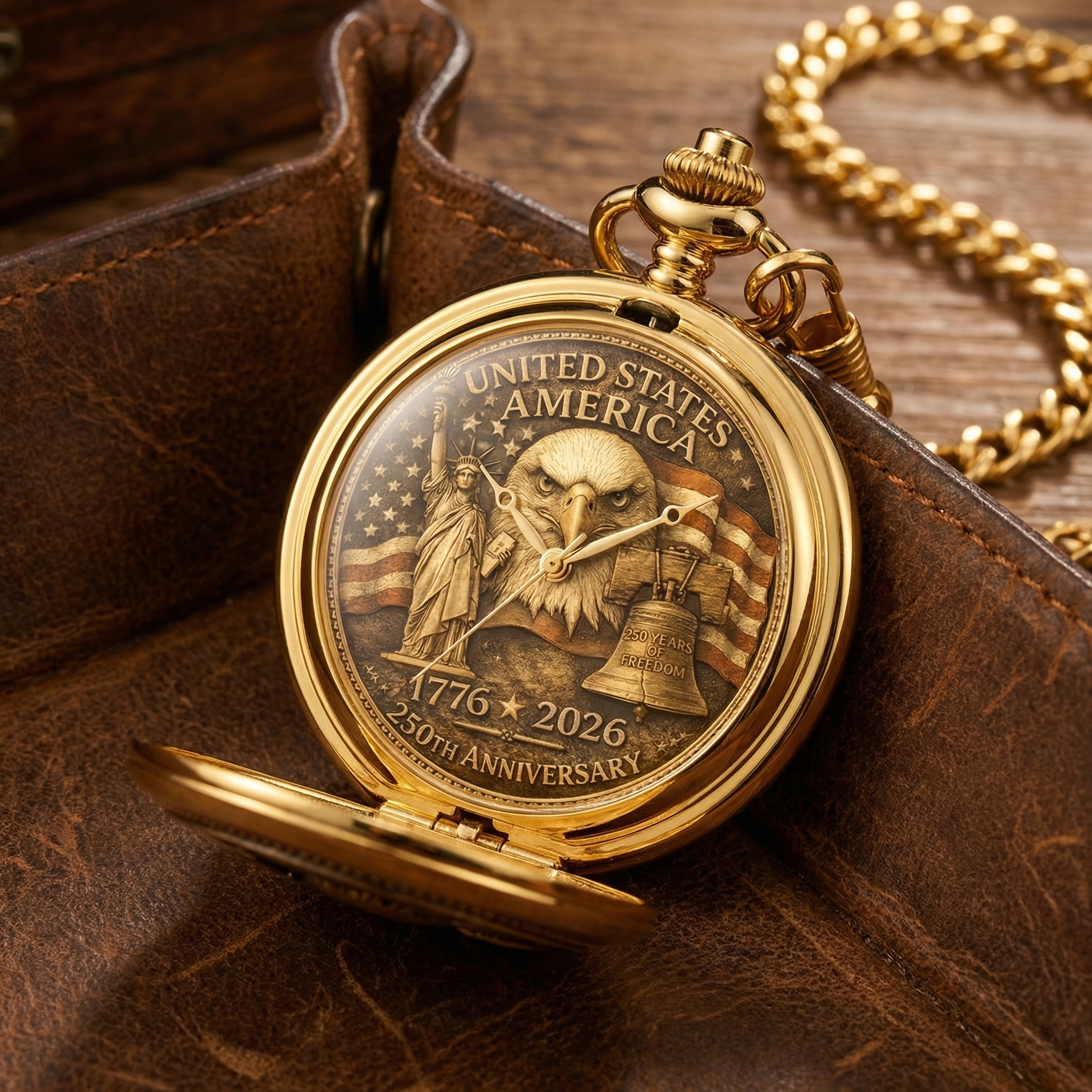 1776-2026 250Th Anniversary Commemorative Pocket Watch Retro