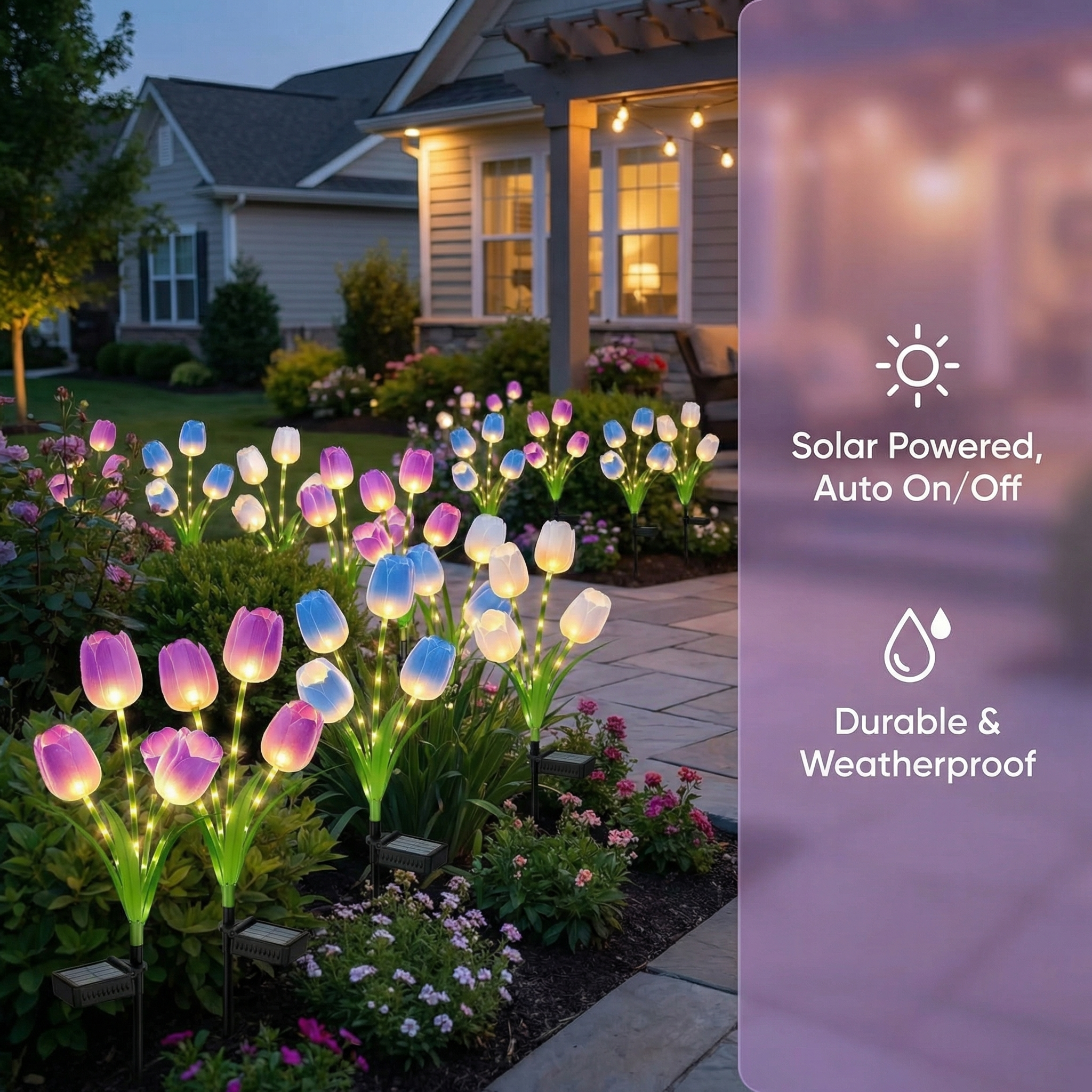 Solar Tulip Lights Waterproof