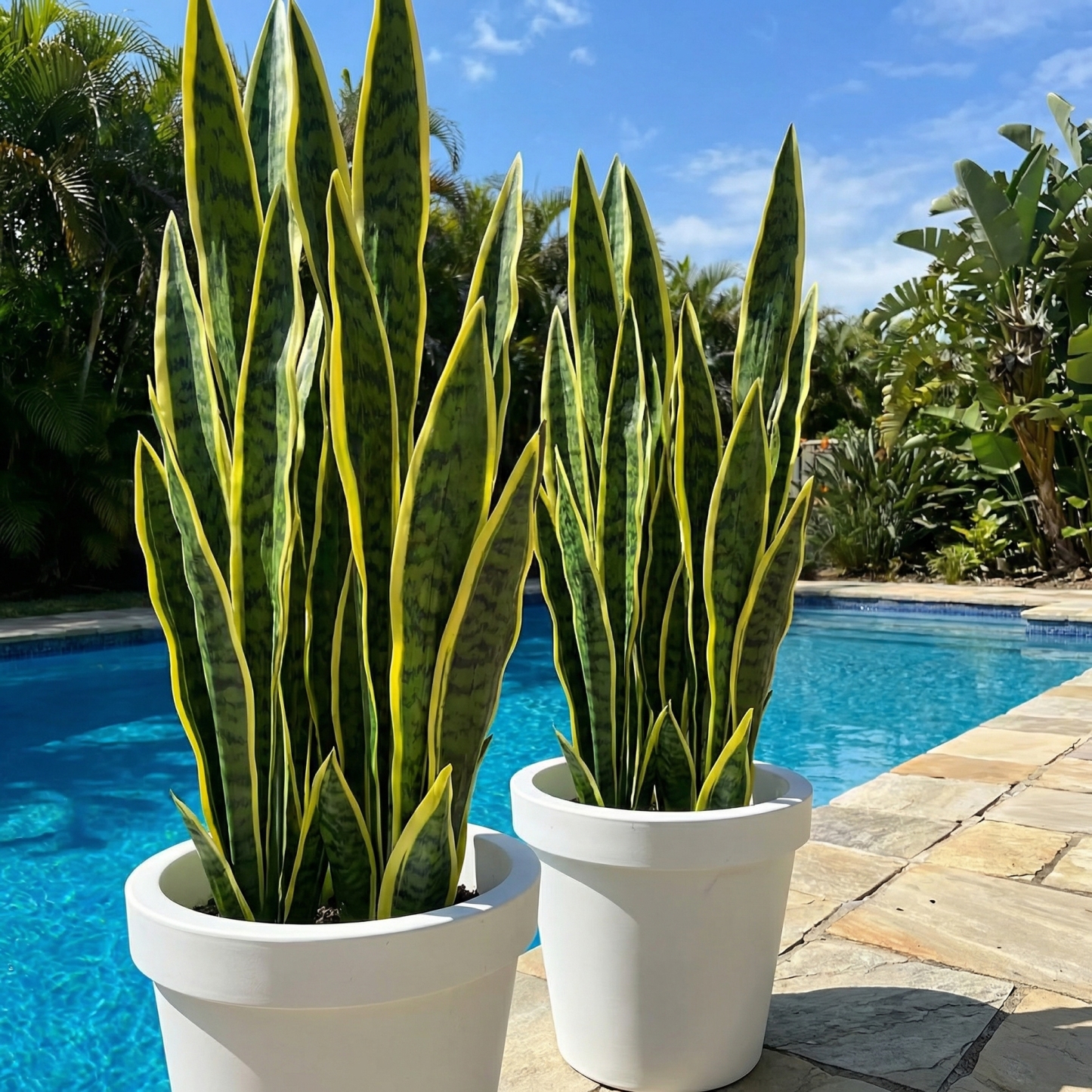 Extra Long Artificial UV tolerant Sansevieria Greenery