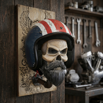 Skull Wall Sculpture Helmet Pendant Mask