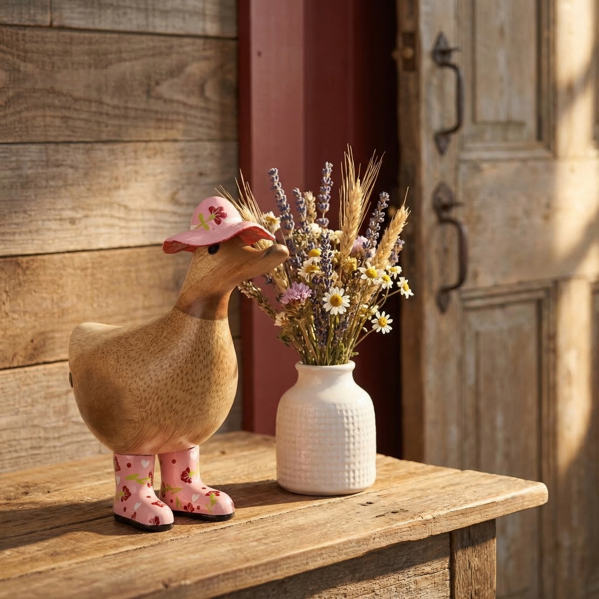 Floral Hat & Boots Ducky's
