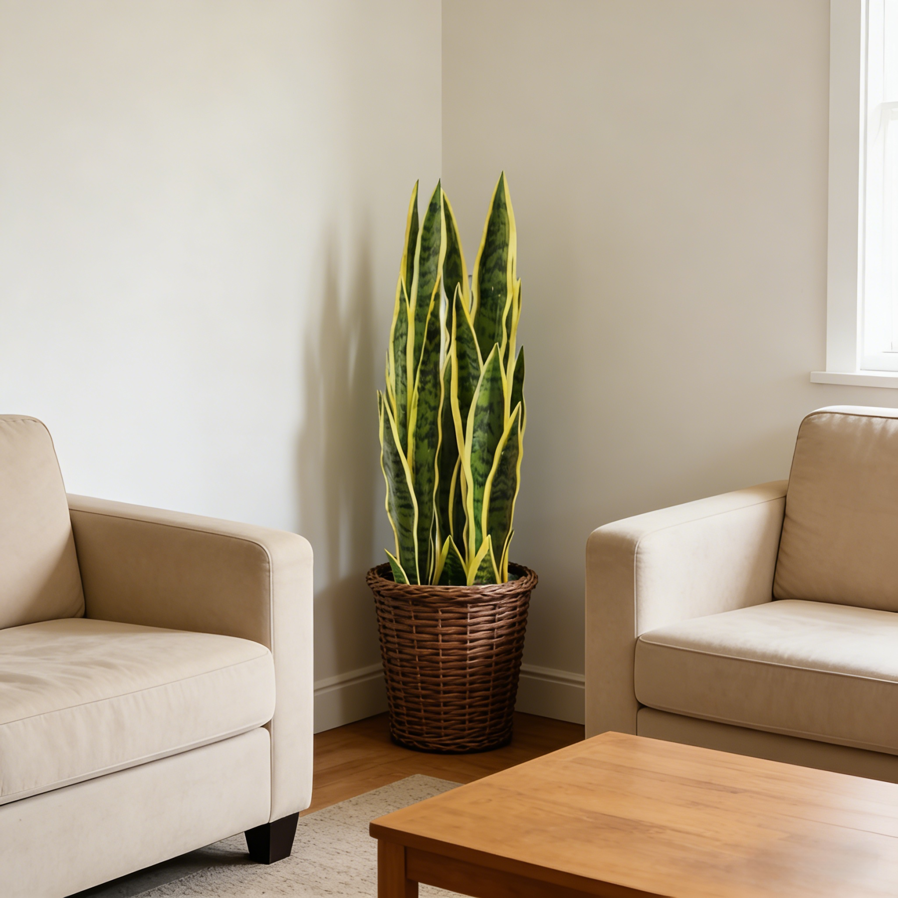 Extra Long Artificial UV tolerant Sansevieria Greenery