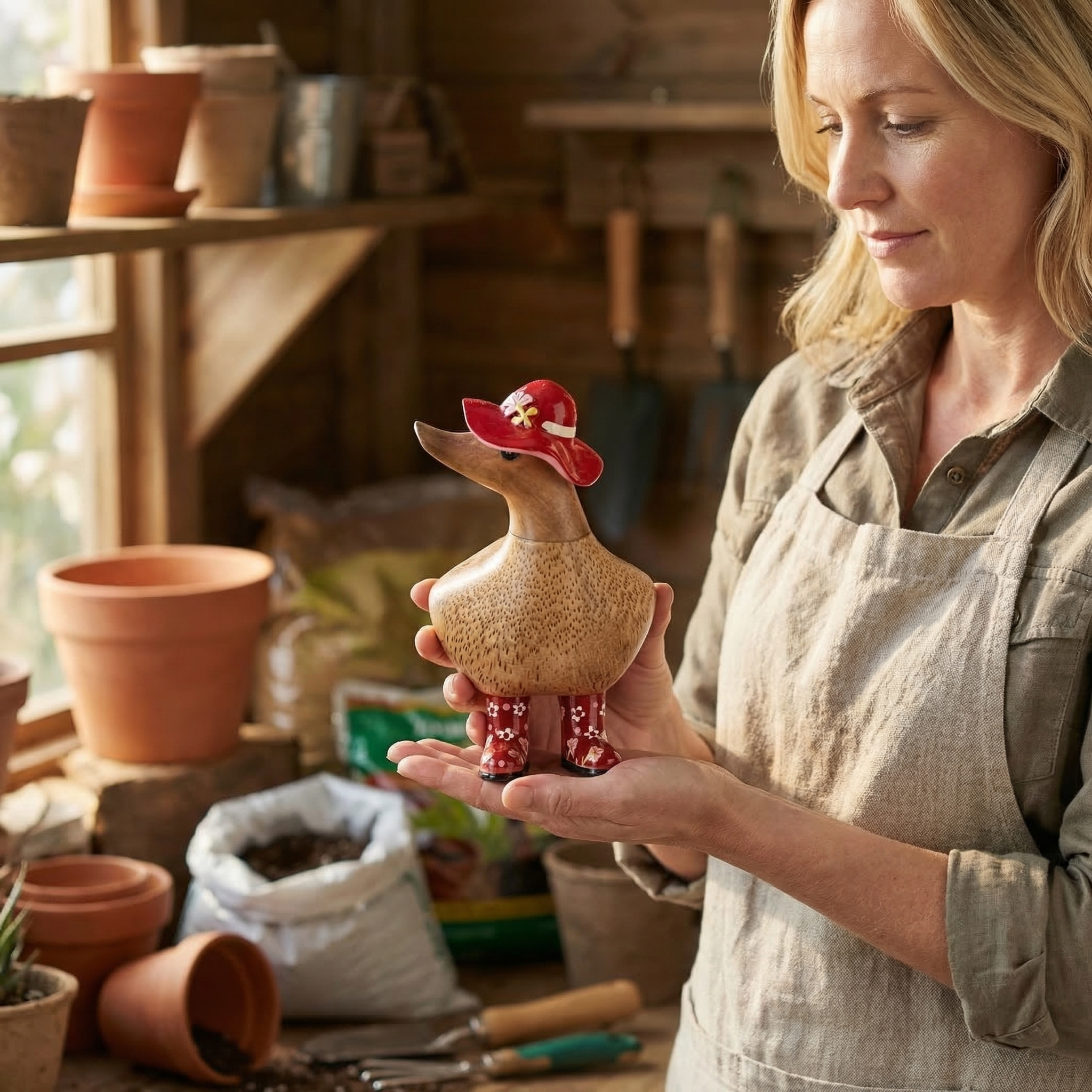 Floral Hat & Boots Ducky's
