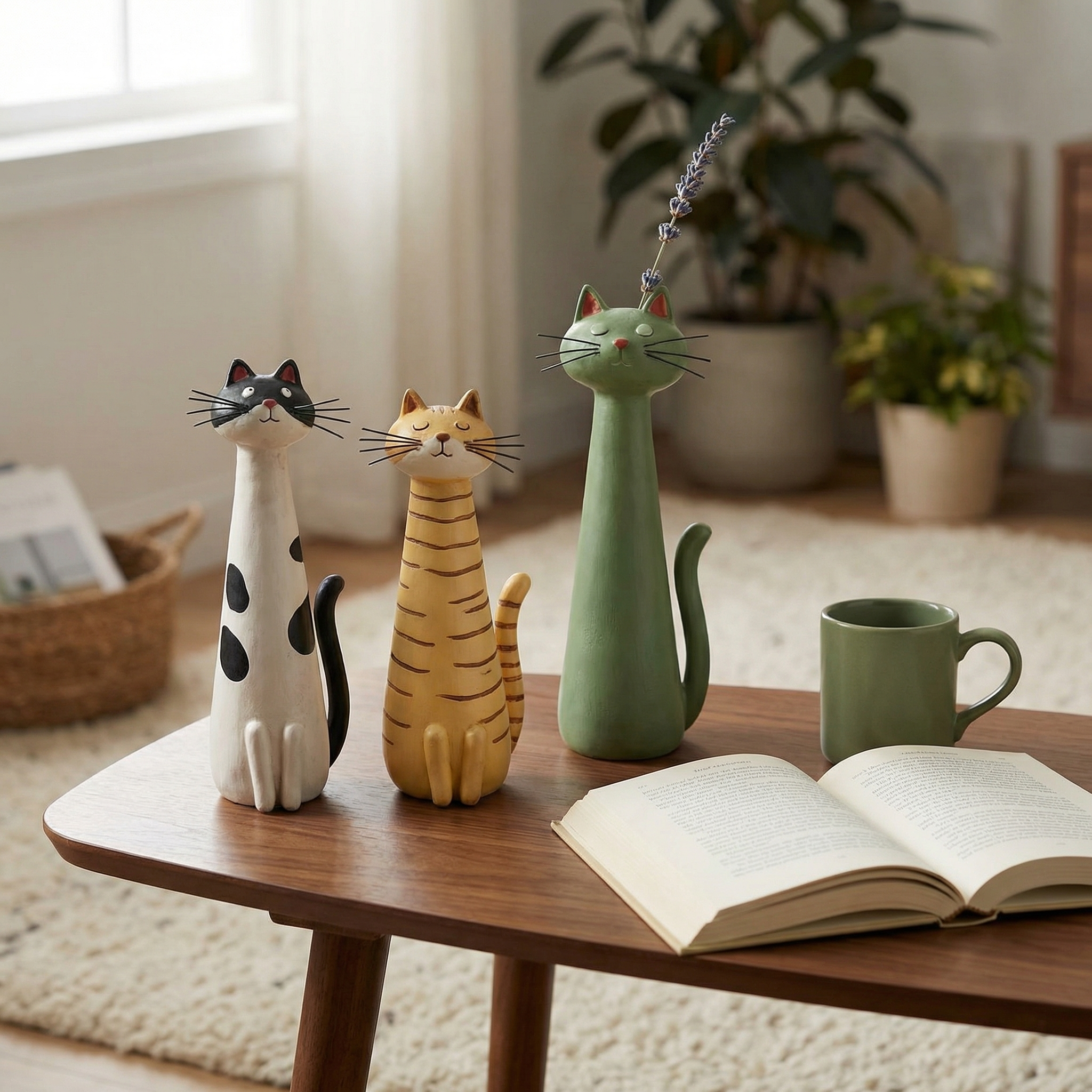 Handmade Quirky Cat Vase