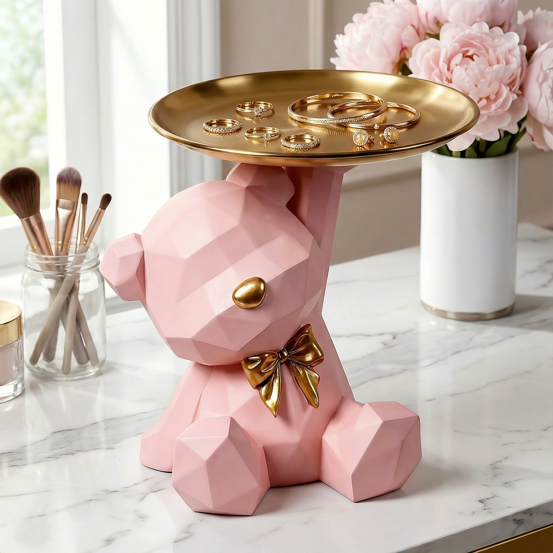 Charming Bear-Shaped Storage Tray