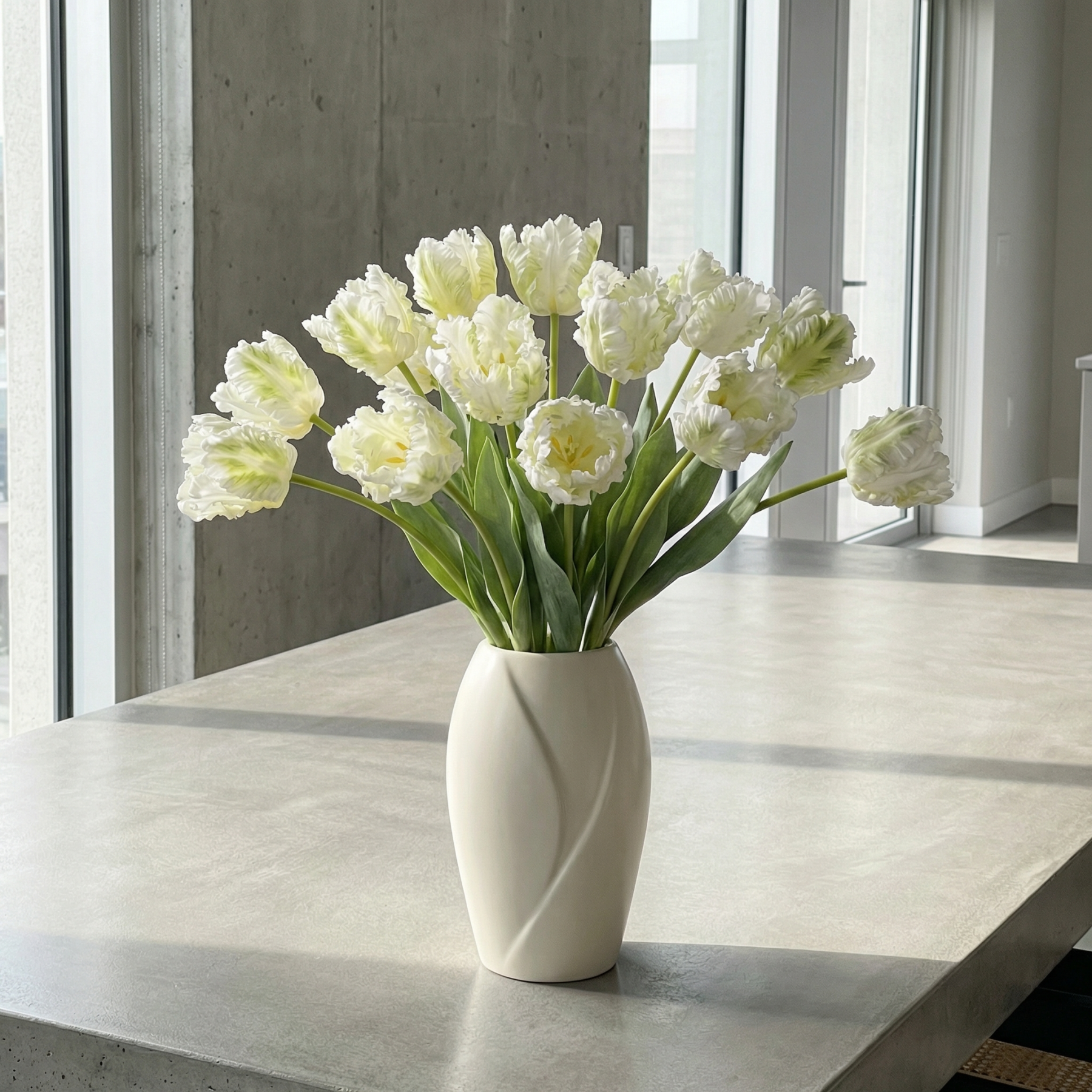 Dramatic Ruffled Tulips Stems