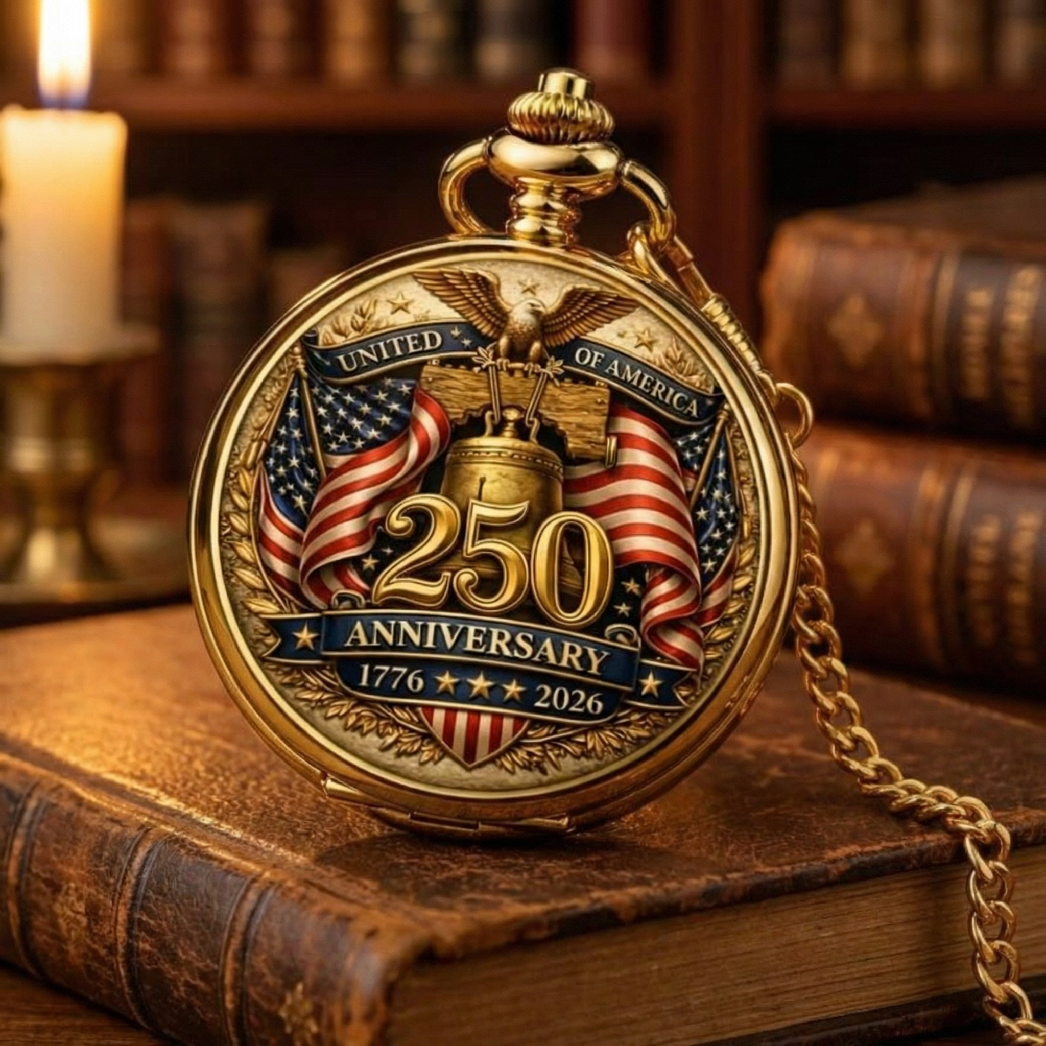 1776-2026 250Th Anniversary Commemorative Pocket Watch Retro