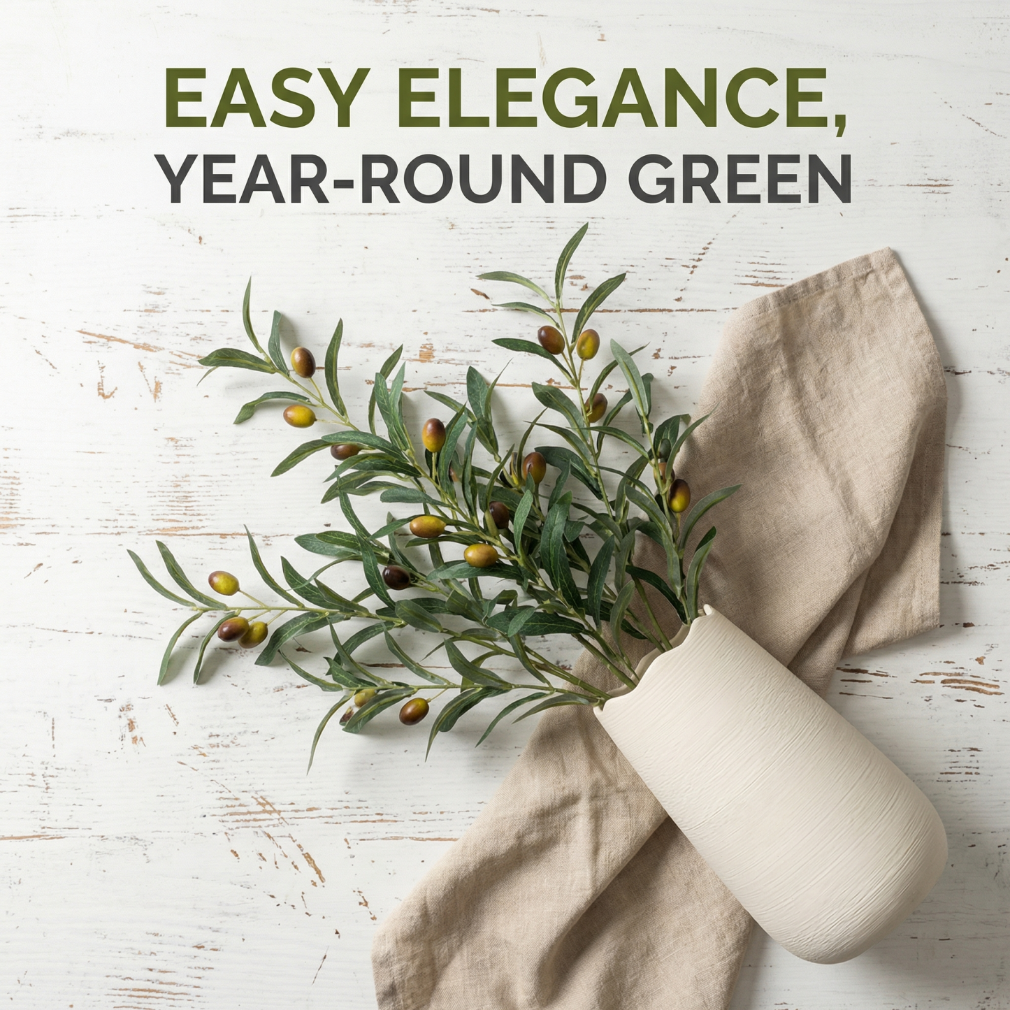 Large Tall Fake Olive Tree Branches