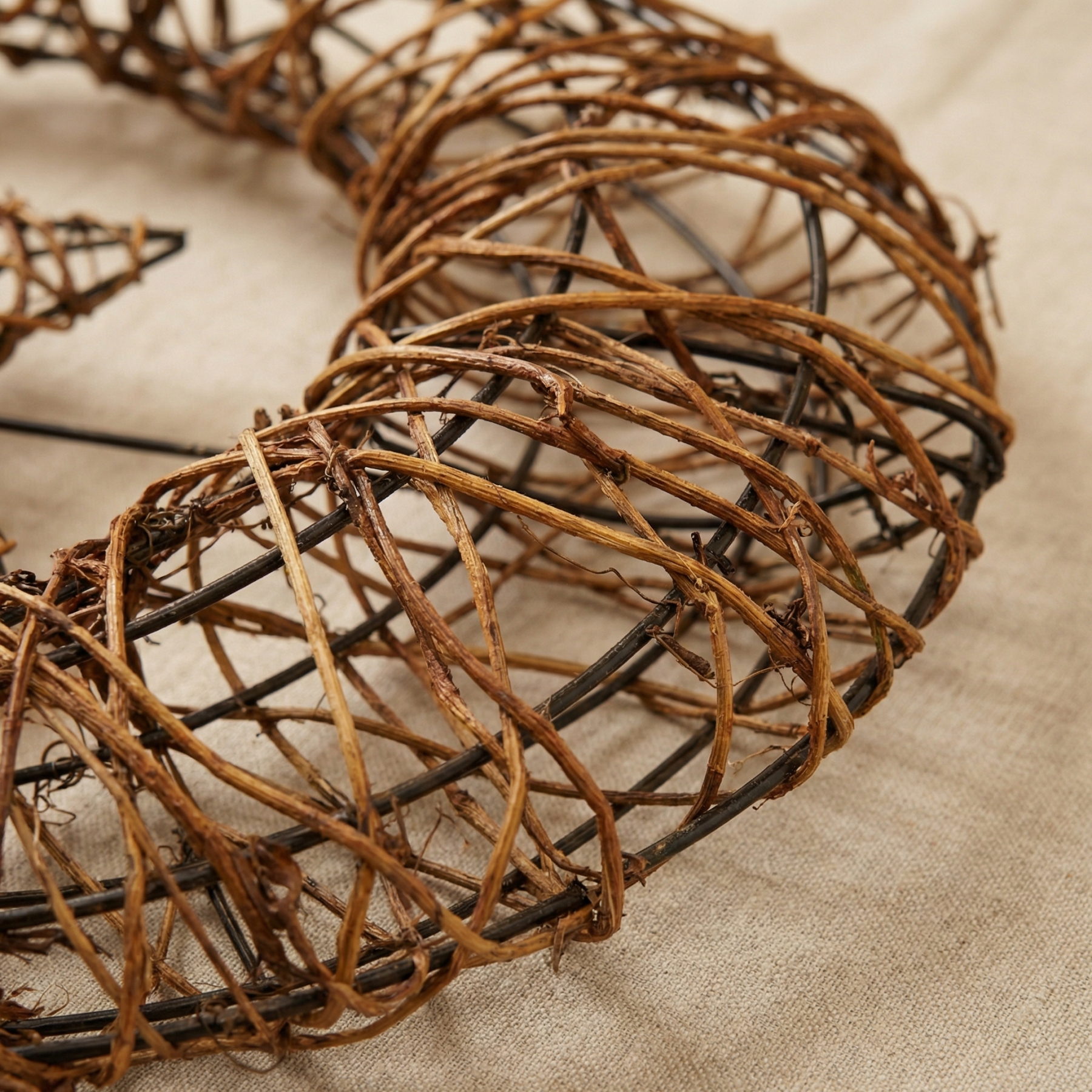 Purely Handmade Rattan Ramadan DIY Crescent Moon Pendant