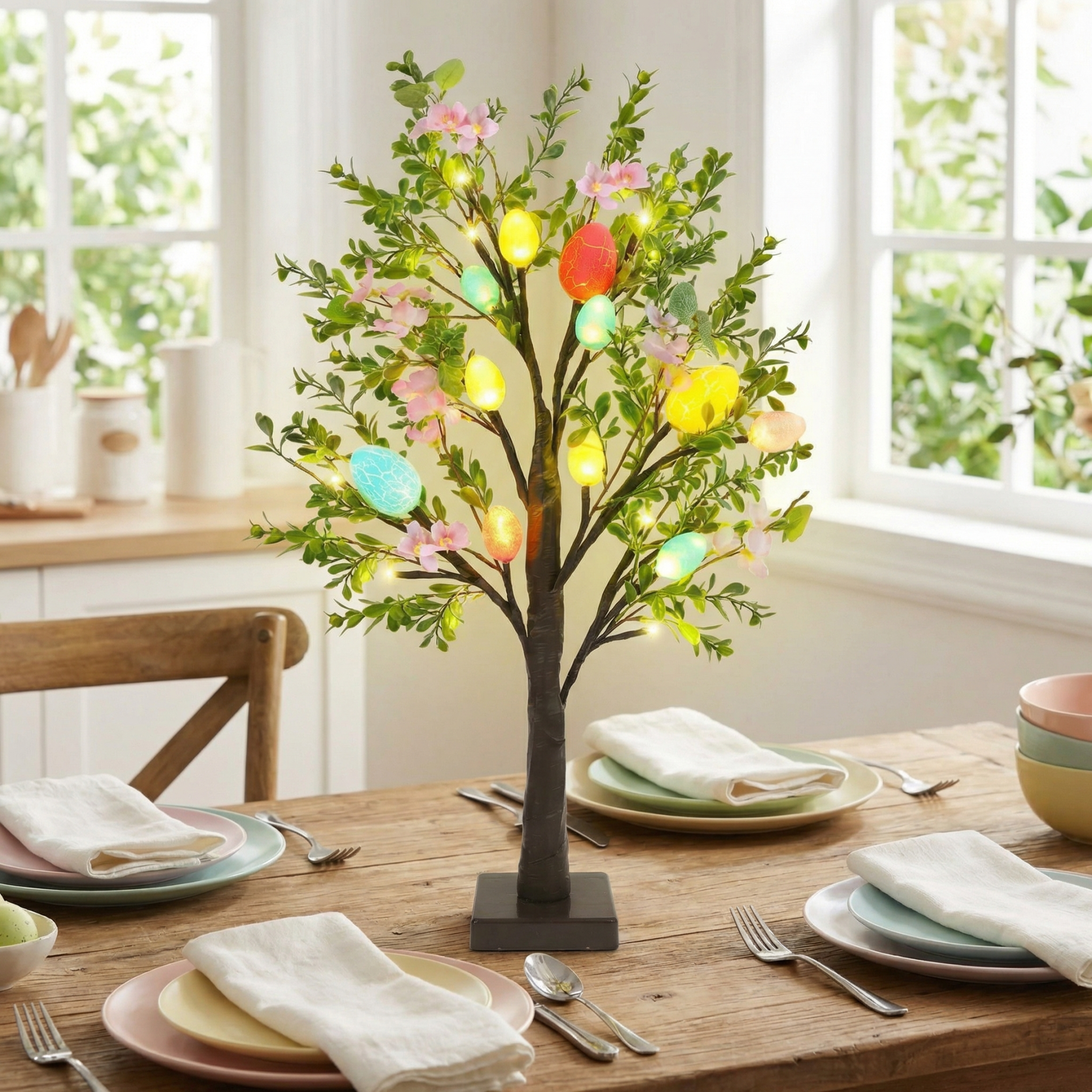Easter Egg Light Tree with Timer
