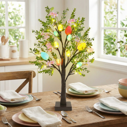 Easter Egg Light Tree with Timer