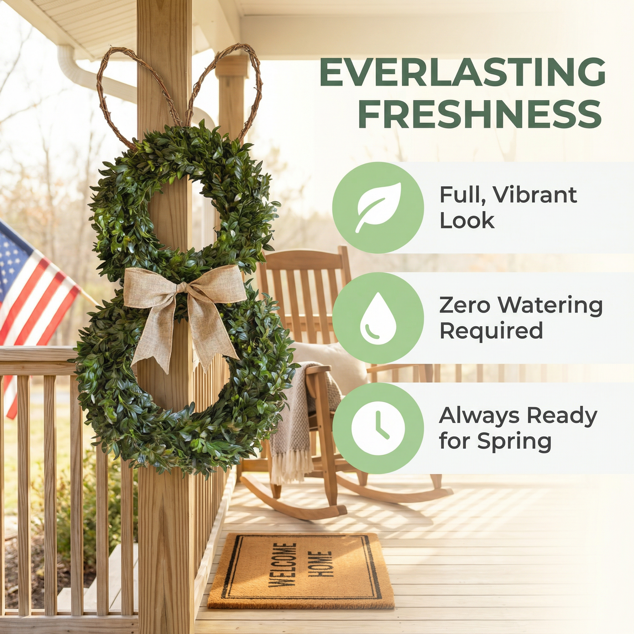 Perfect Rabbit-Shaped Spring Wreath