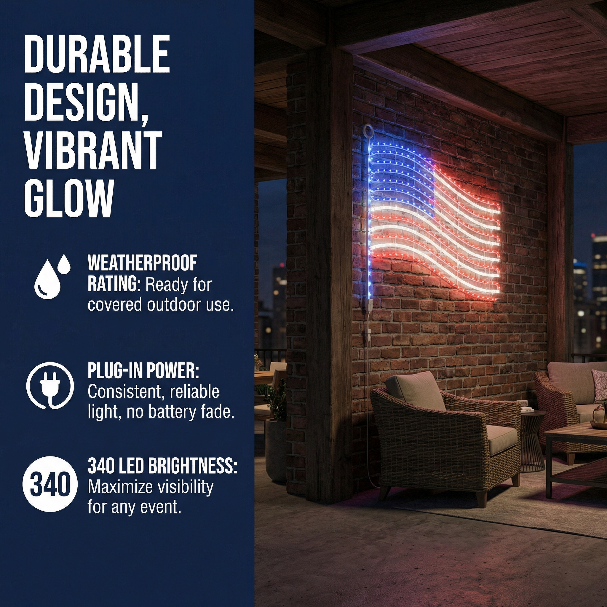 American Flag Weblight