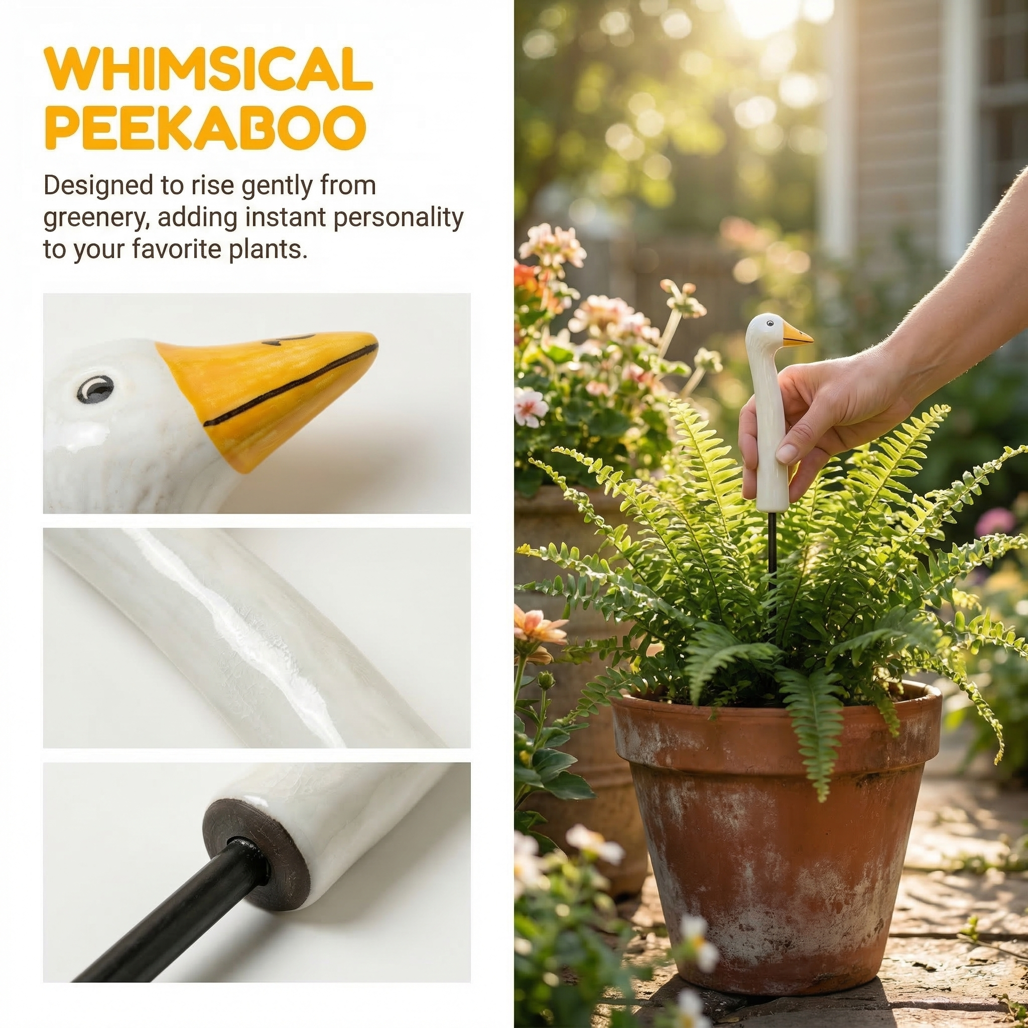 Garden Goose Plant Stakes