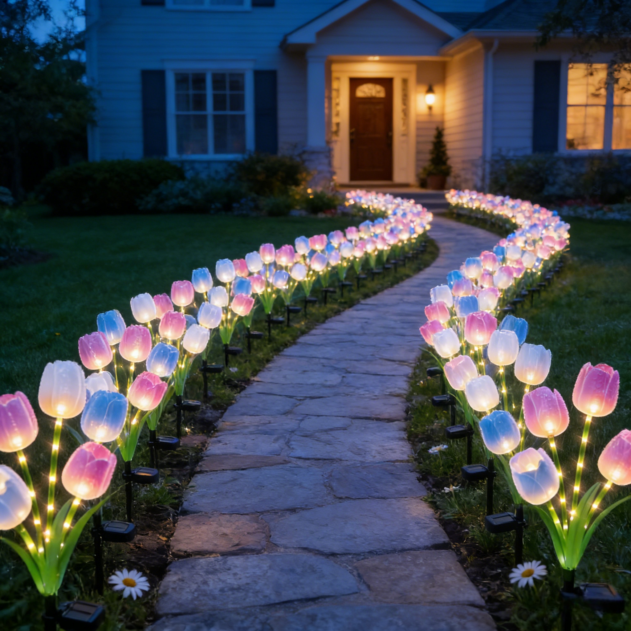Solar Tulip Lights Waterproof