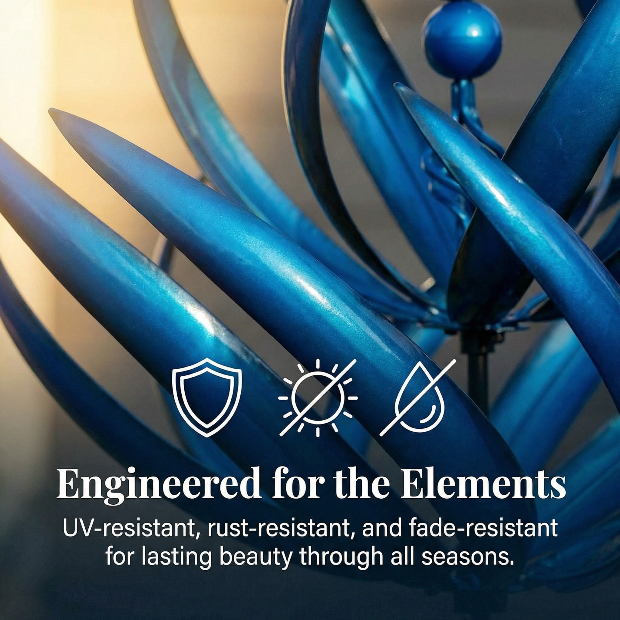 Extra Large Outdoor Metal Wind Sculptures Spinners with Stake