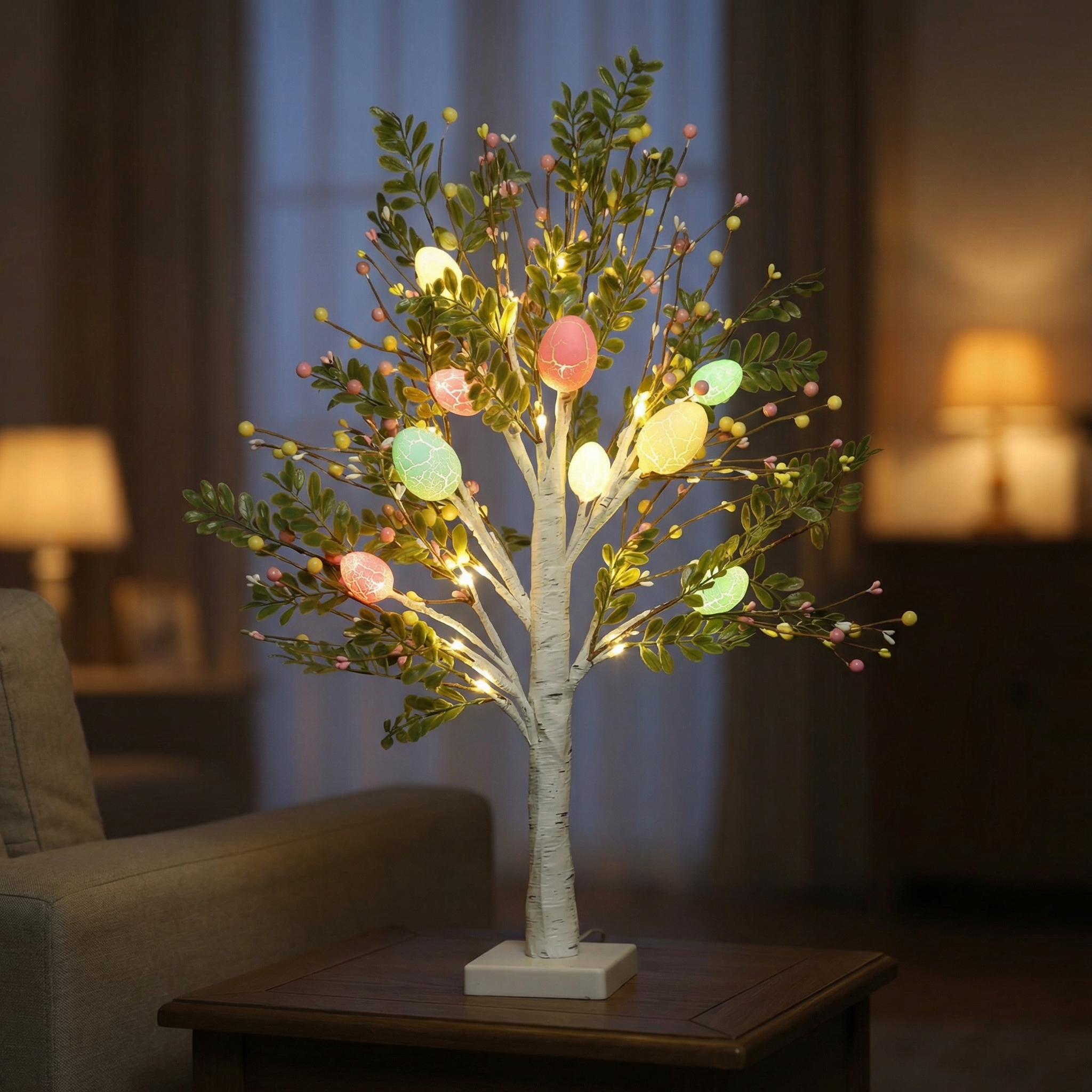 Easter Egg Light Tree with Timer