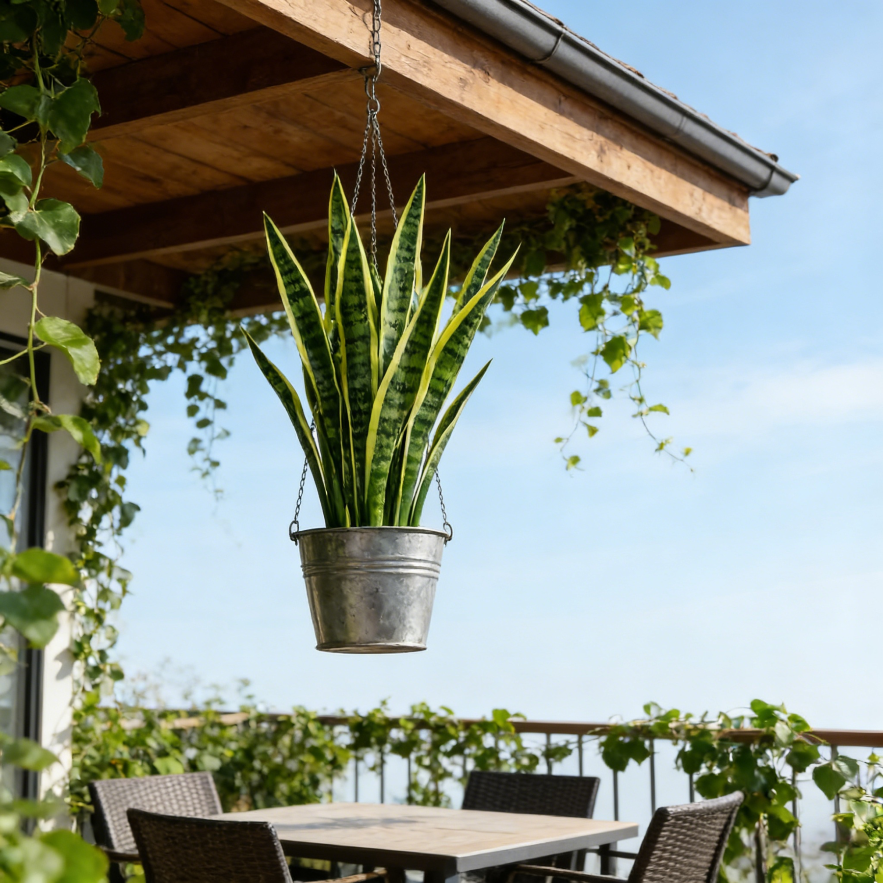 Extra Long Artificial UV tolerant Sansevieria Greenery