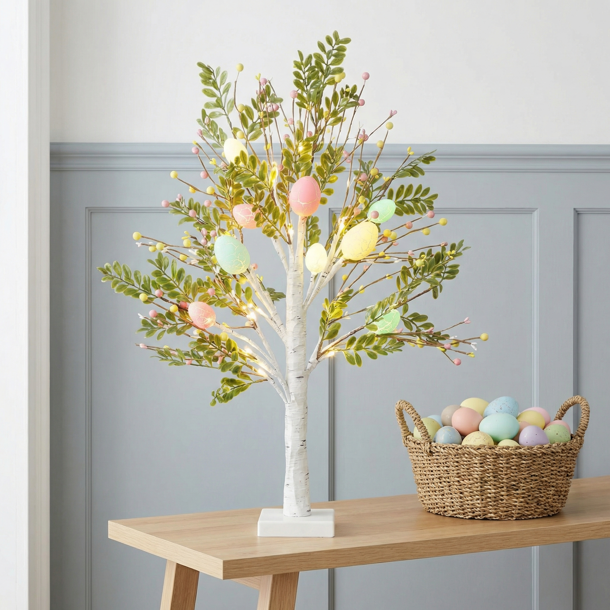Easter Egg Light Tree with Timer