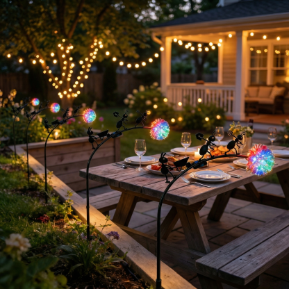 Cute Metal Ant Garden Decorative Lights