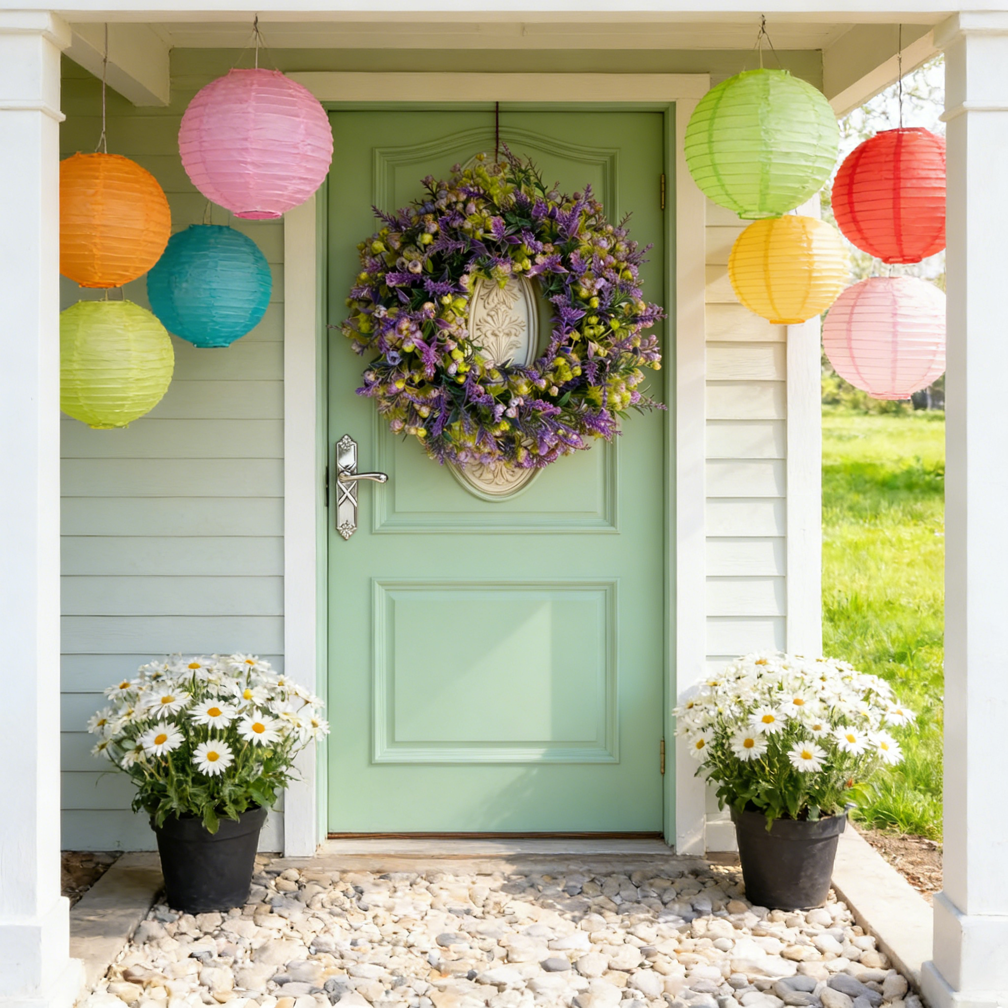 Lavender & of Bethlehem Artificial Flower Bouquet Garland