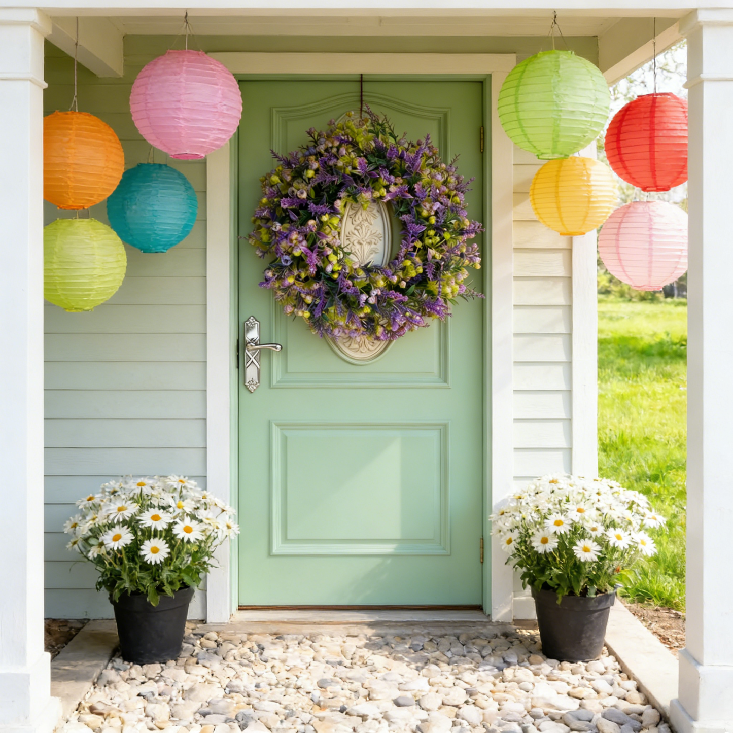Lavender & of Bethlehem Artificial Flower Bouquet Garland