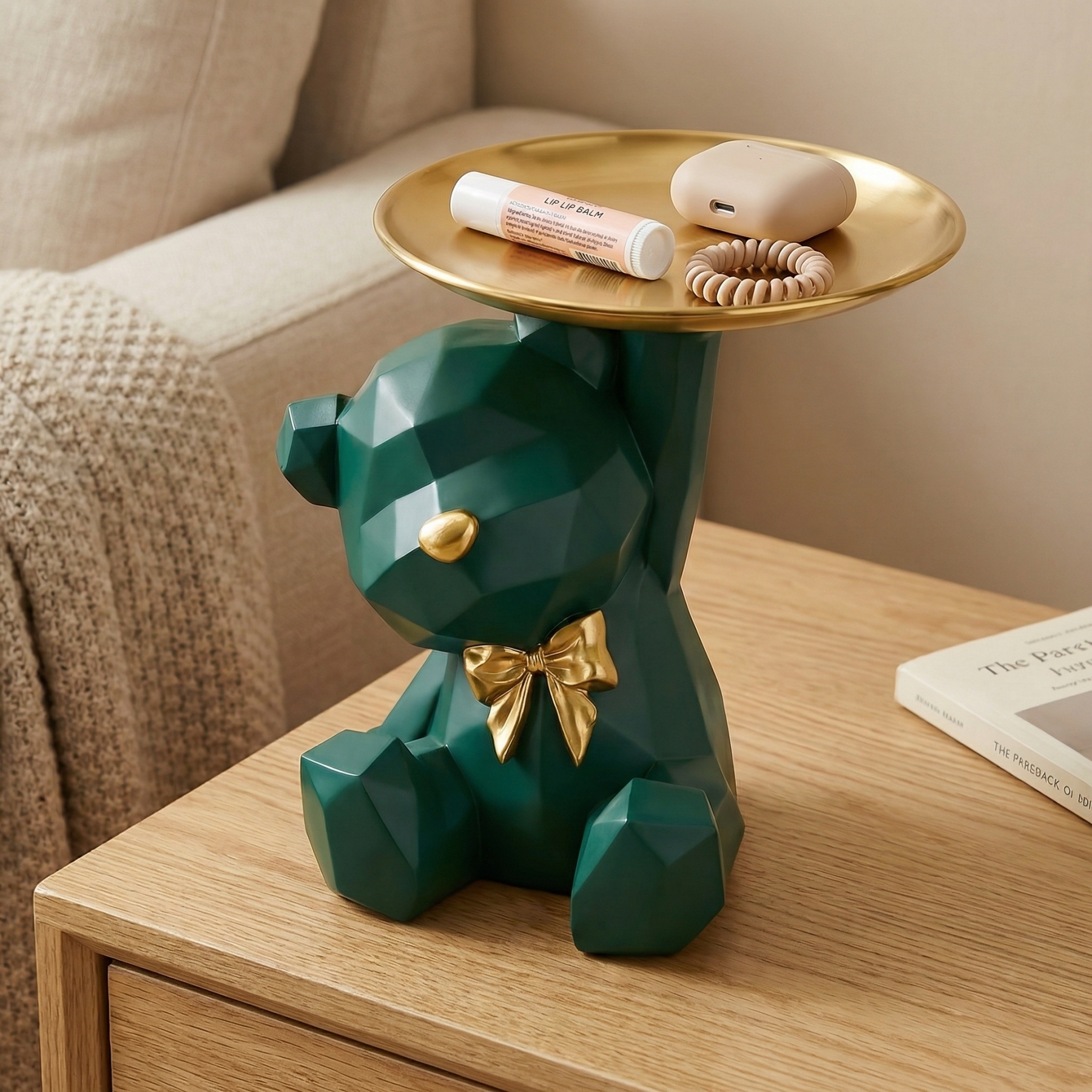 Charming Bear-Shaped Storage Tray