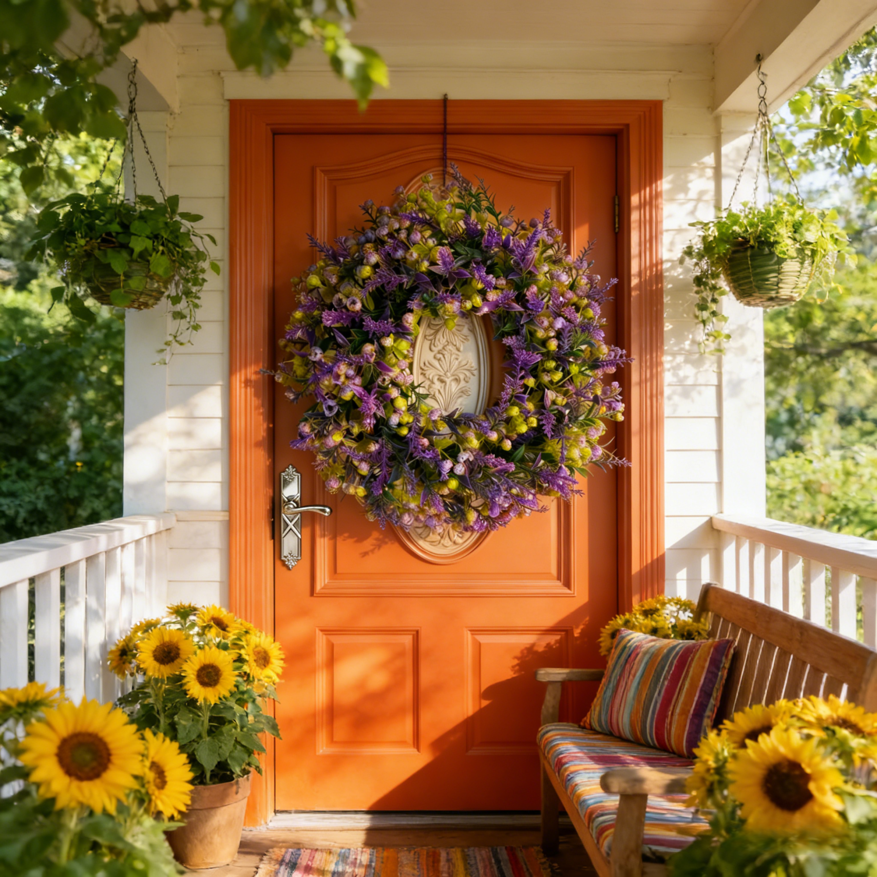 Lavender & of Bethlehem Artificial Flower Bouquet Garland