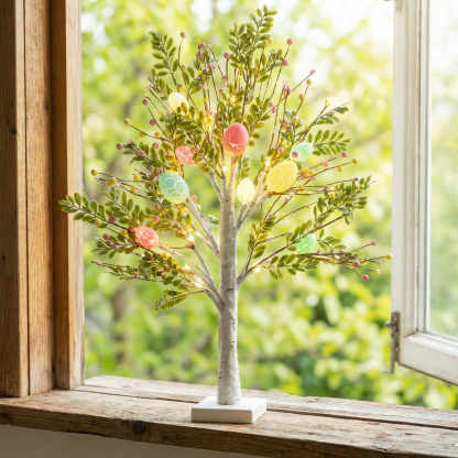 Easter Egg Light Tree with Timer
