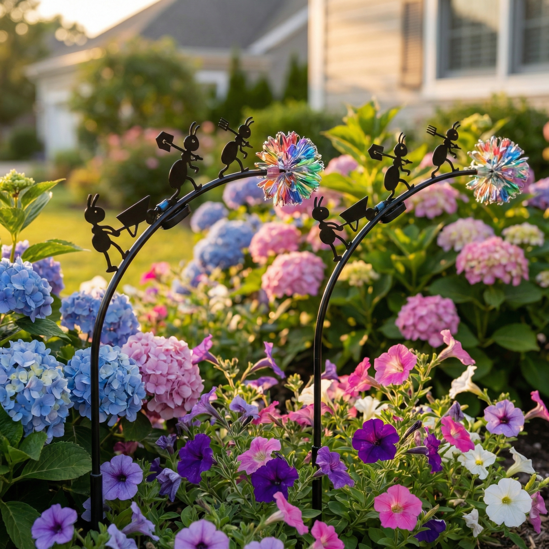 Cute Metal Ant Garden Decorative Lights