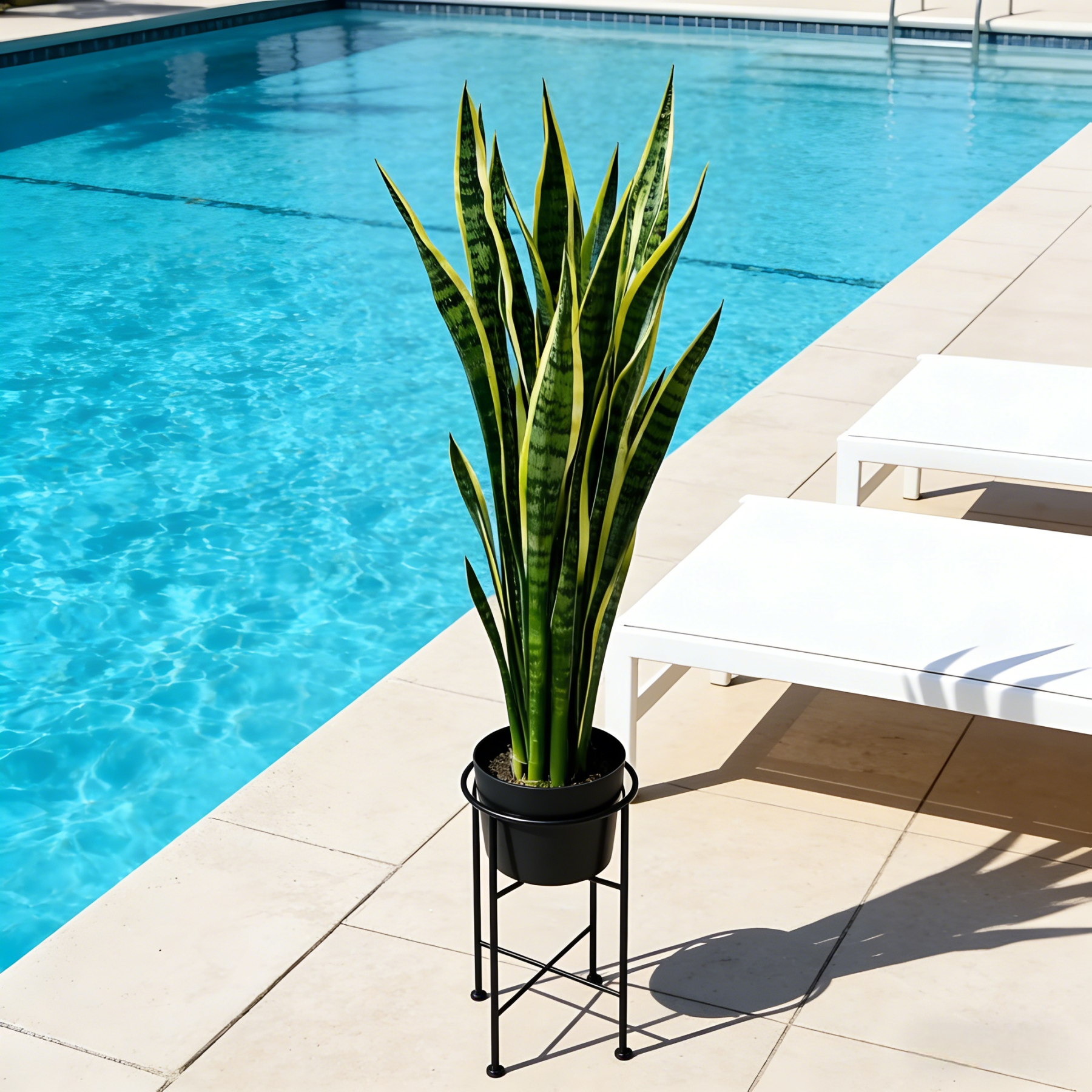 Extra Long Artificial UV tolerant Sansevieria Greenery