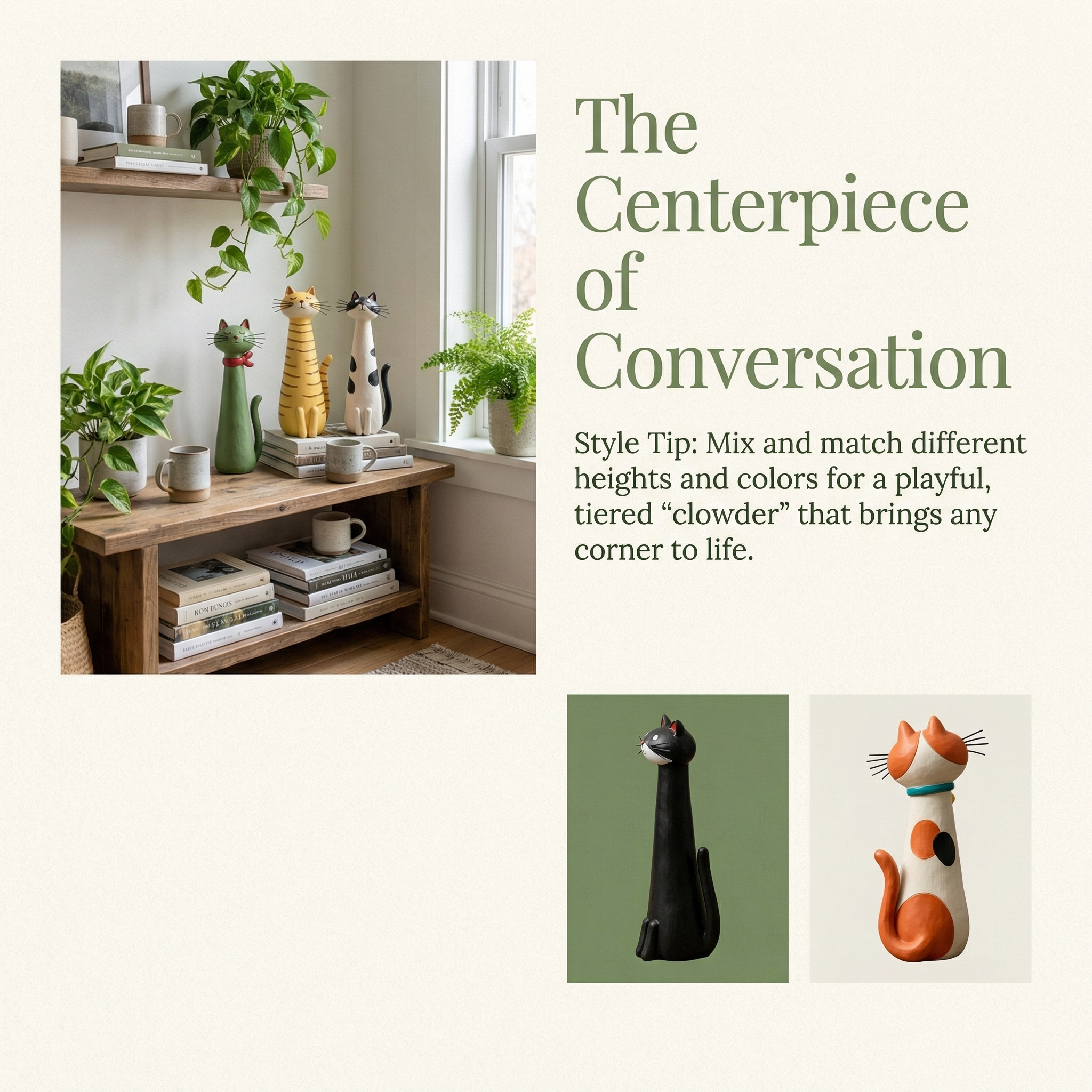 Handmade Quirky Cat Vase