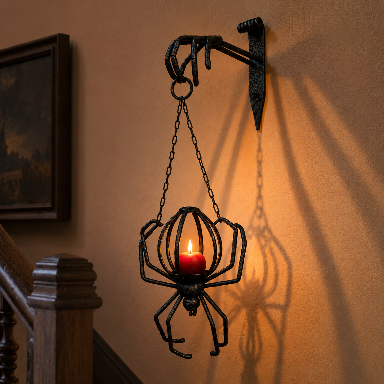 Gothic Spider Wall Sconce