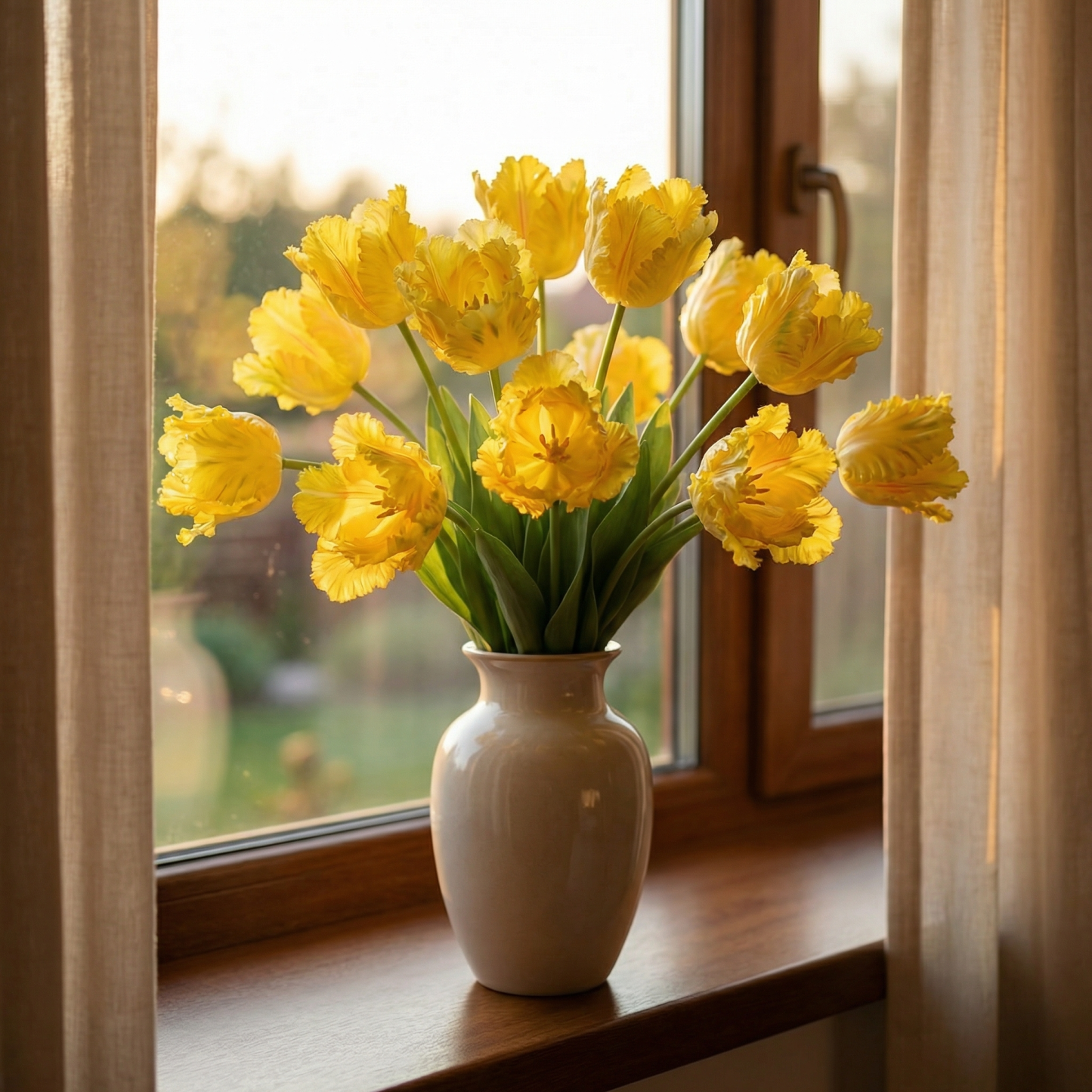 Dramatic Ruffled Tulips Stems