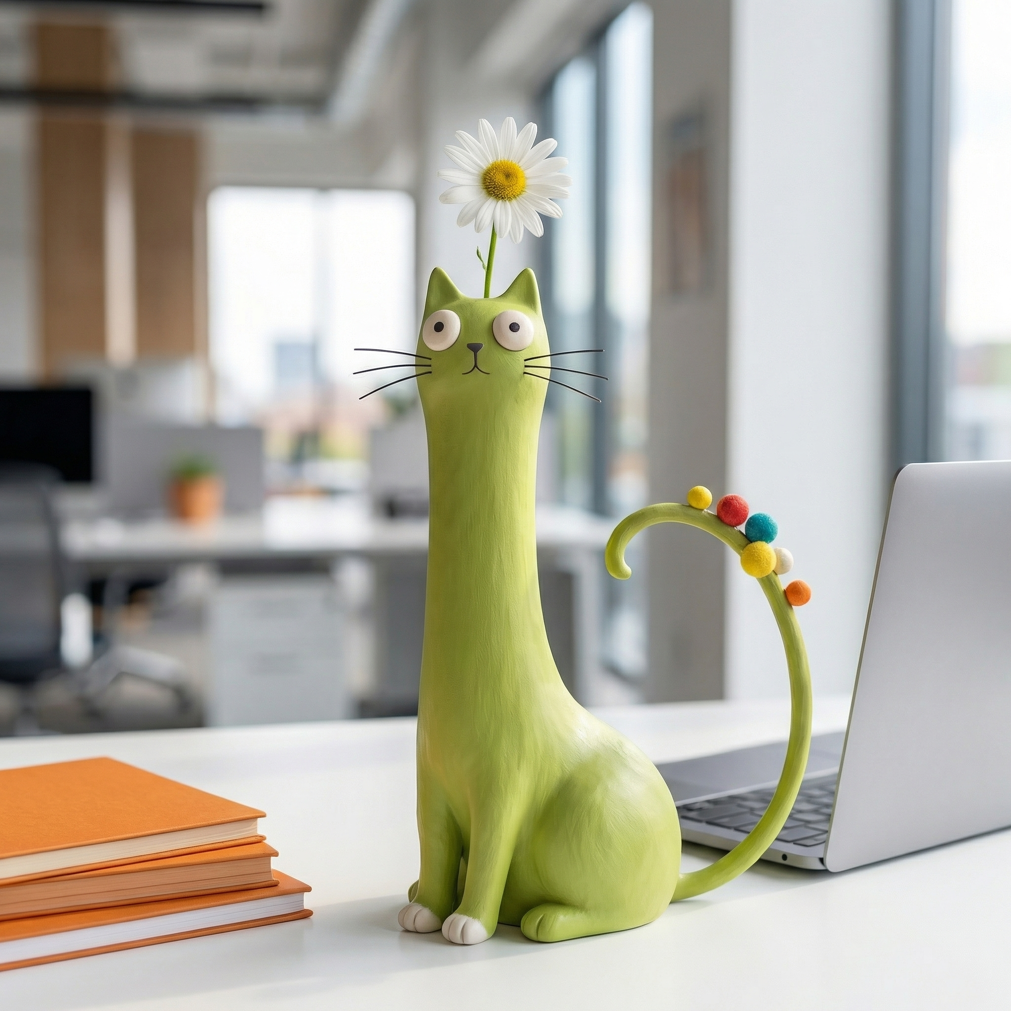 Handmade Quirky Cat Vase