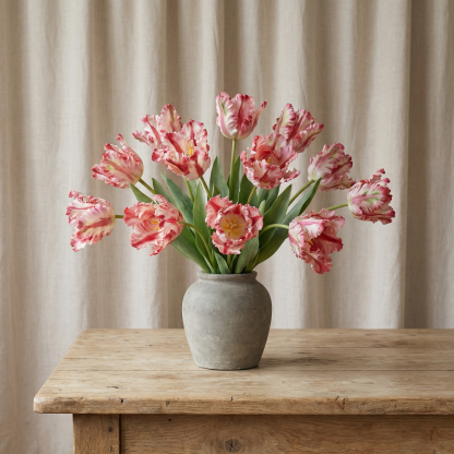 Dramatic Ruffled Tulips Stems