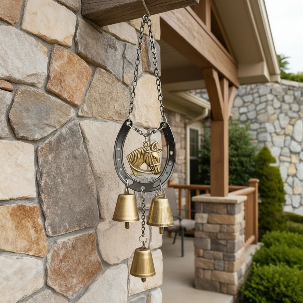 Vintage Iron Horse Hoof Wind Chime
