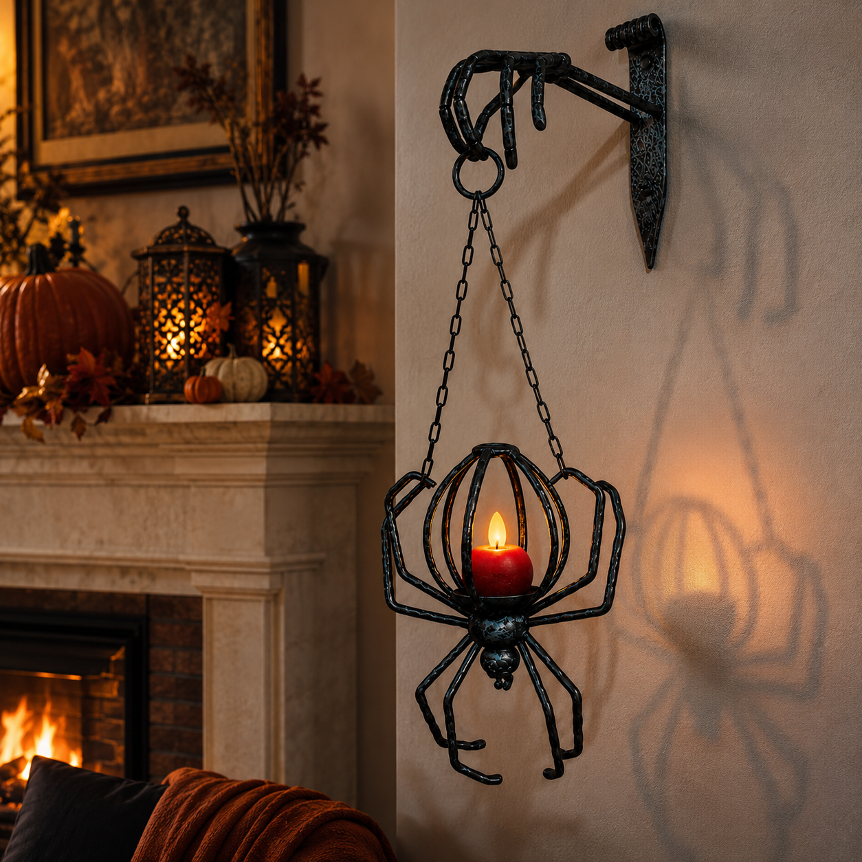 Gothic Spider Wall Sconce