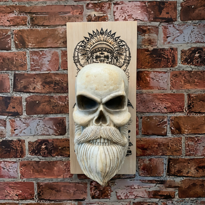 Skull Wall Sculpture Helmet Pendant Mask