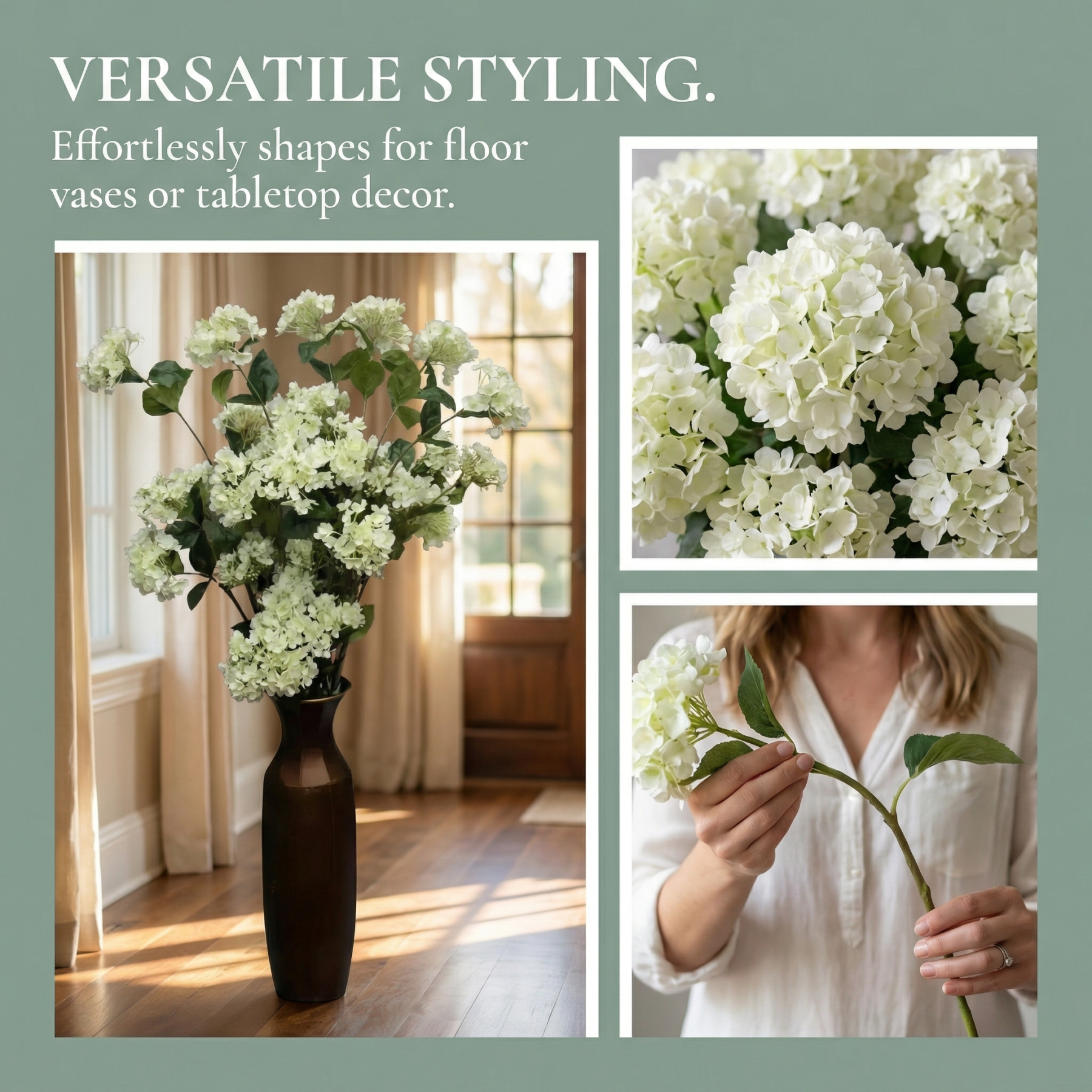 White Hydrangea Stem