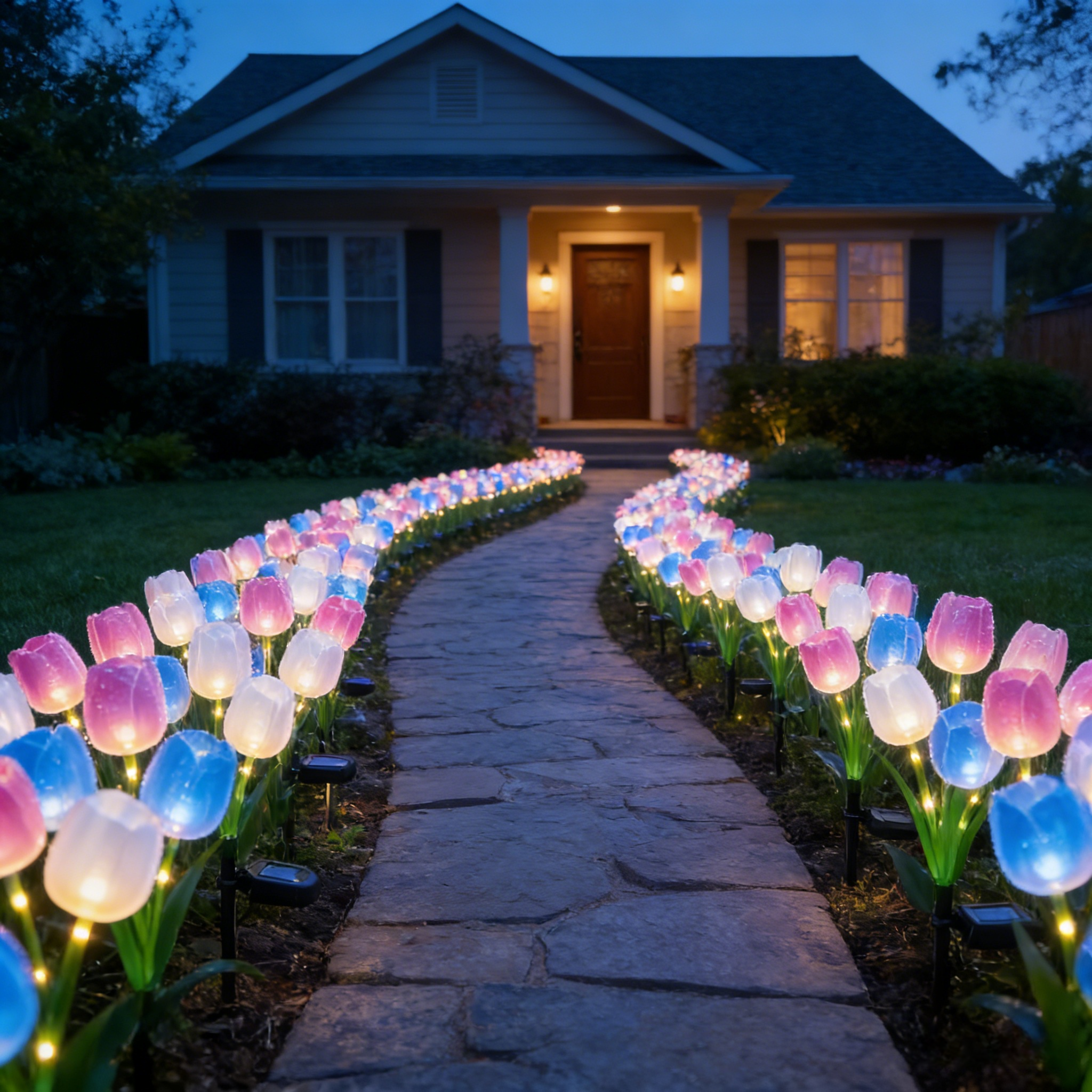 Solar Tulip Lights Waterproof