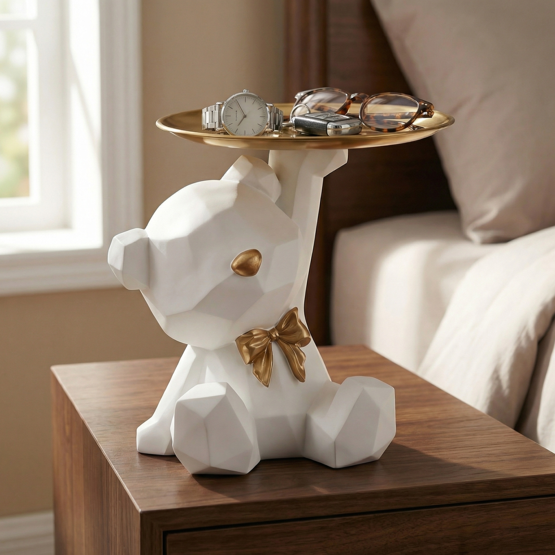 Charming Bear-Shaped Storage Tray
