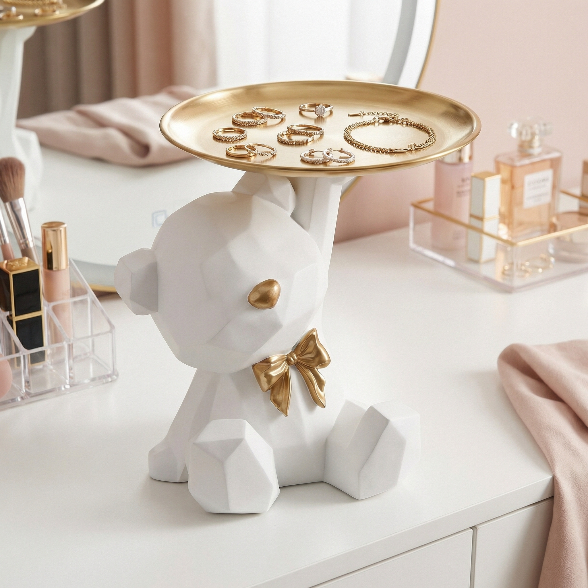 Charming Bear-Shaped Storage Tray