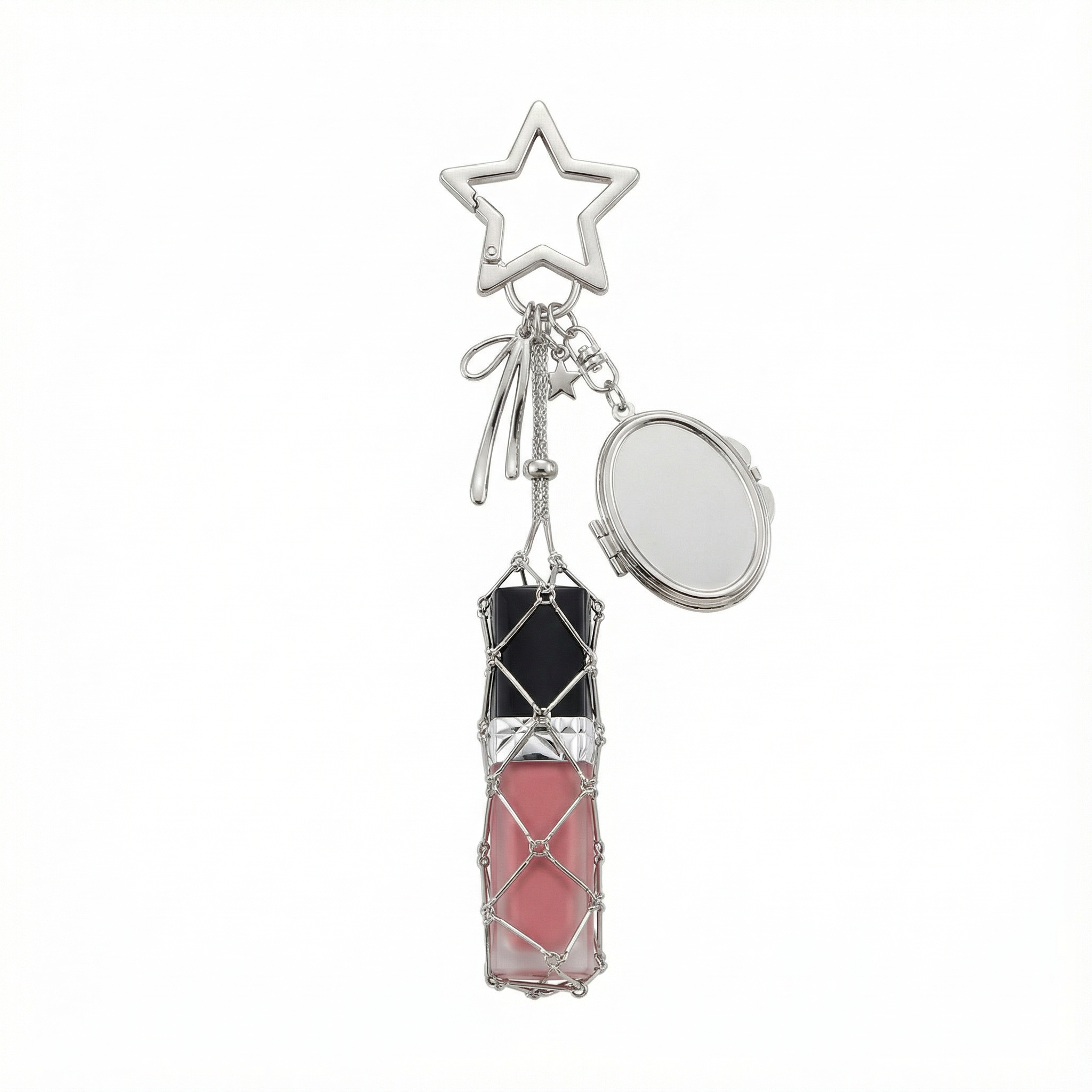 Chic Stainless / Alloy Lip Gloss Holder with Mirror